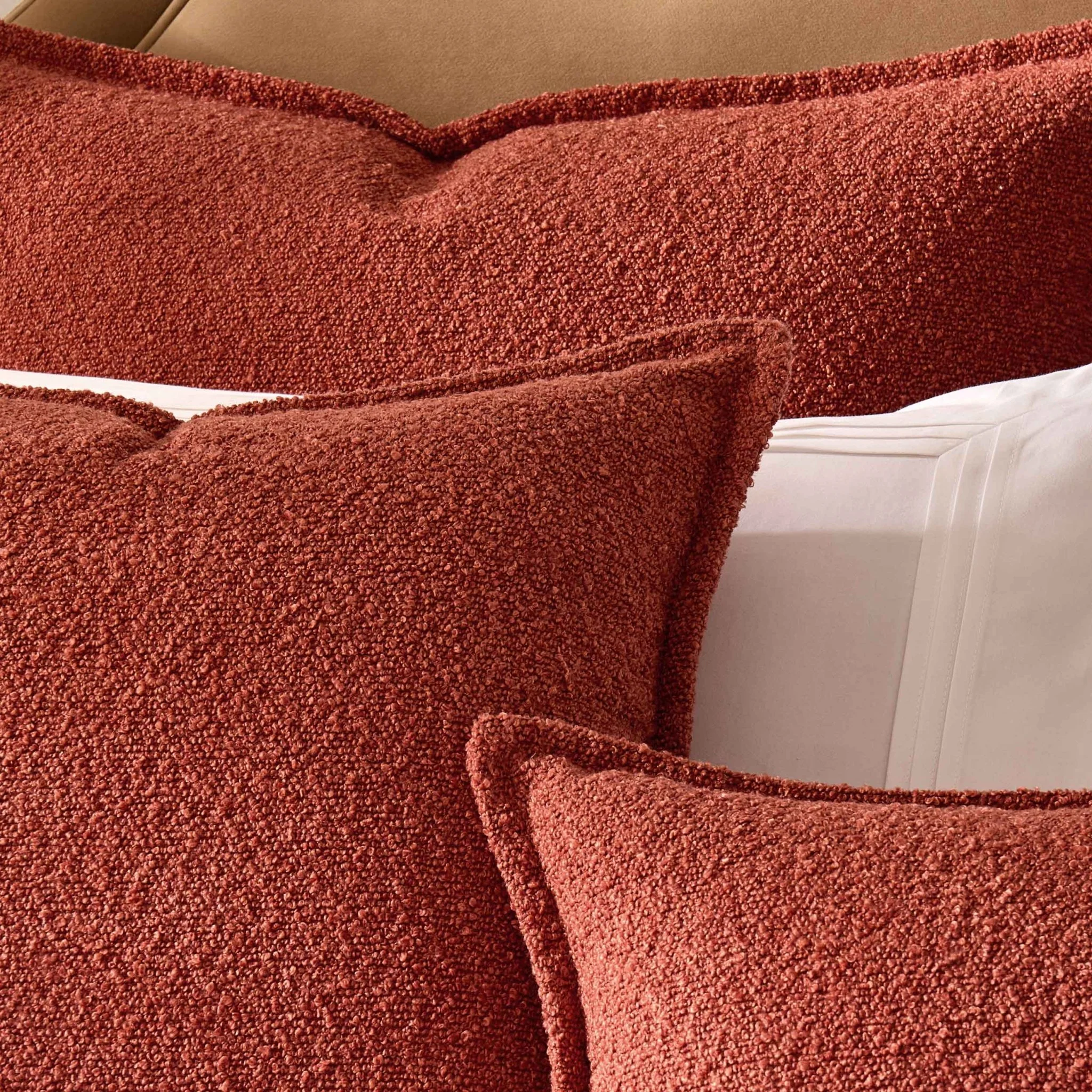 Boucle Cushion Cover - Rust - Image 2