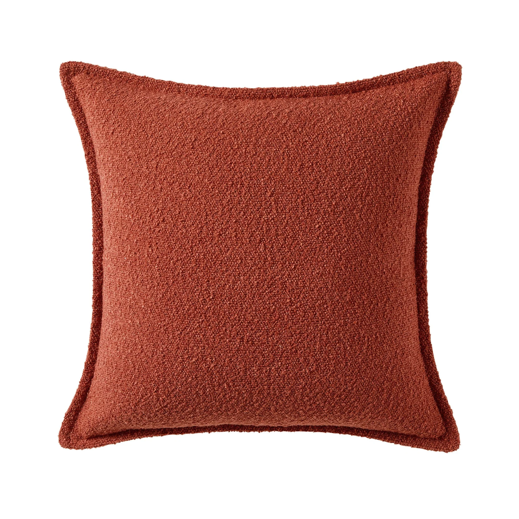 Boucle Sofa Cushion Cover - Rust - Image 3