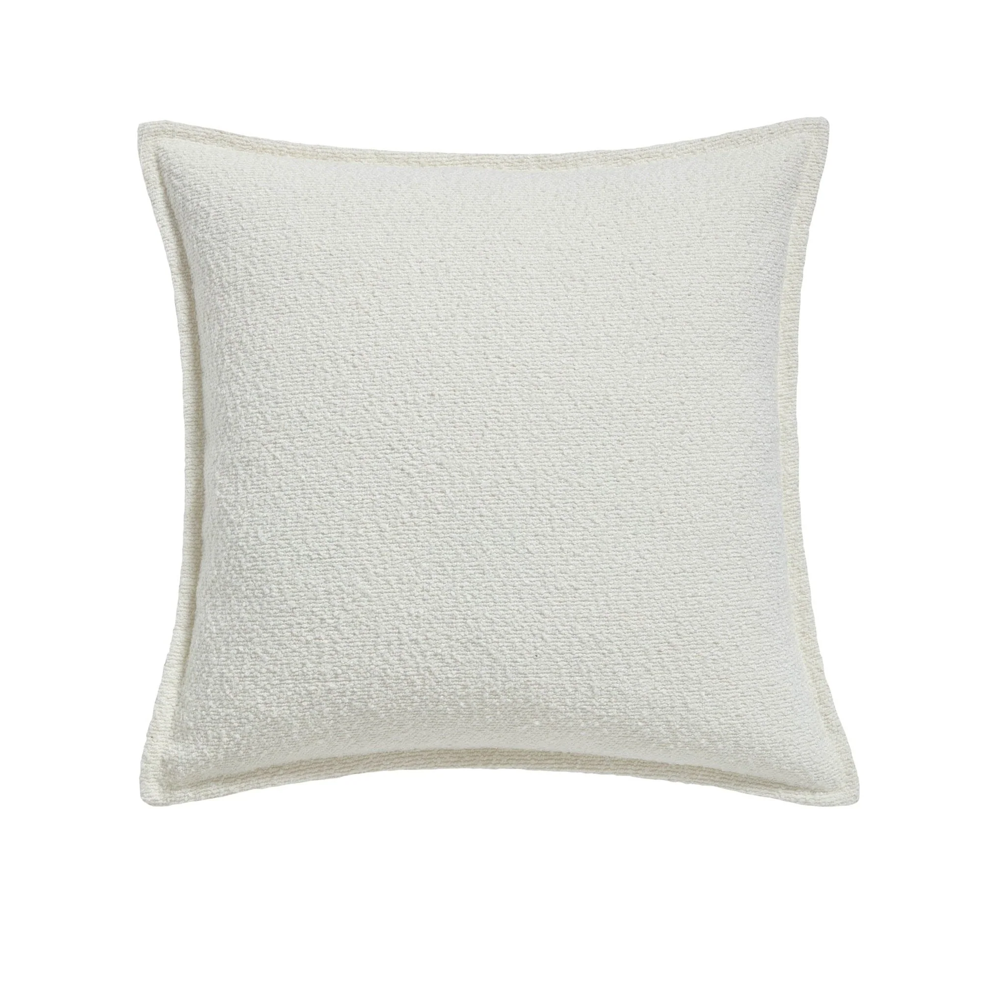 Boucle Sofa Cushion Cover - White - Image 3