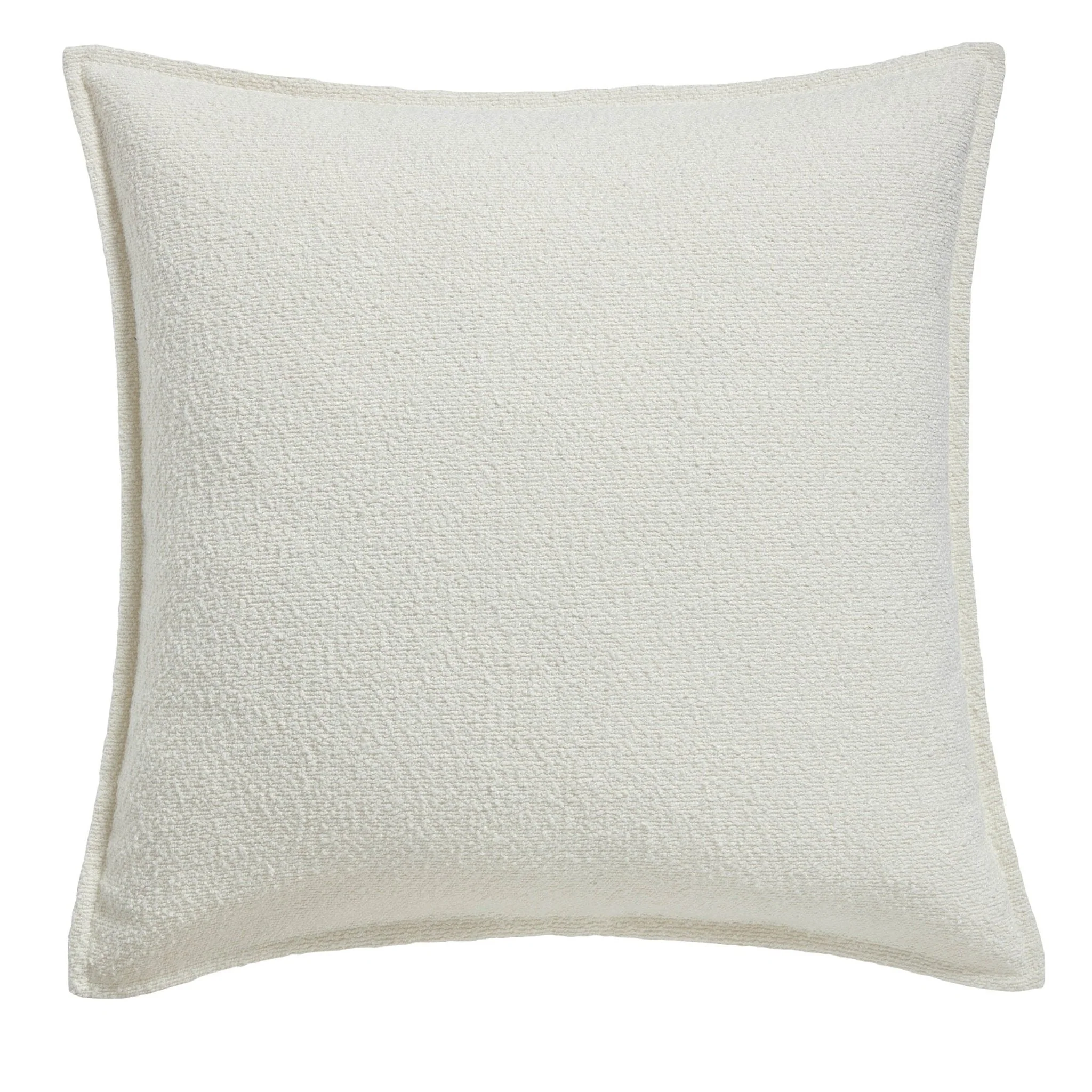 Boucle Sofa Cushion Cover - White - Image 4
