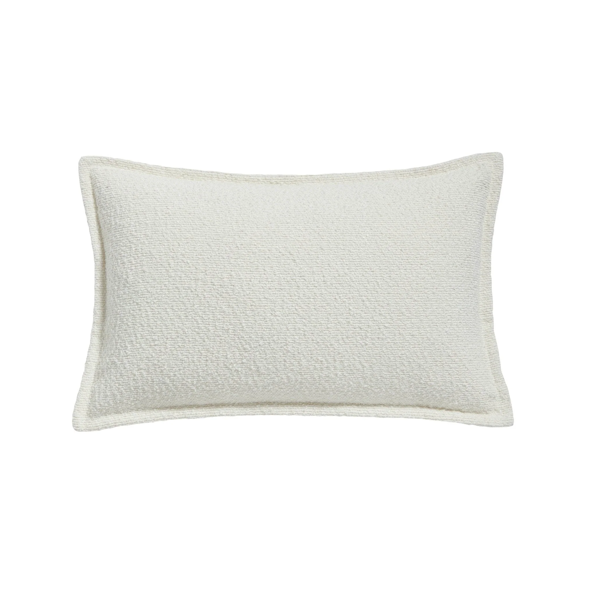 Boucle Sofa Cushion Cover - White - Image 5