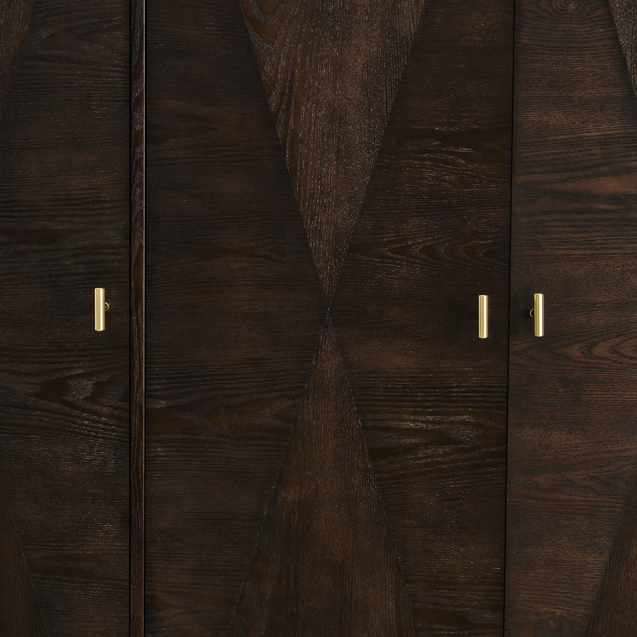 Brianna Concave 3 Door Wardrobe with Drawers - Walnut - Image 7