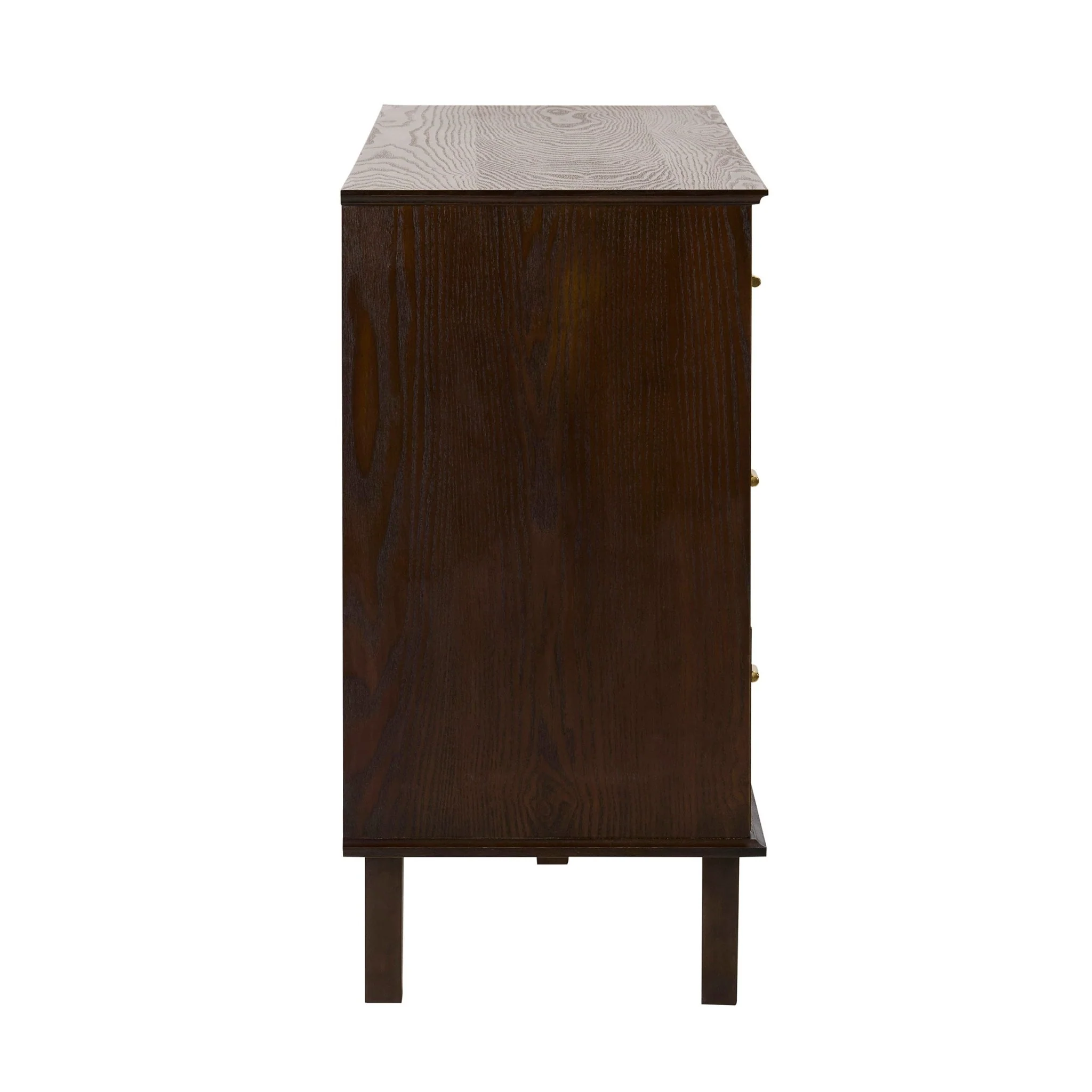 Brianna Concave 6 Drawer Chest - Walnut - Image 5