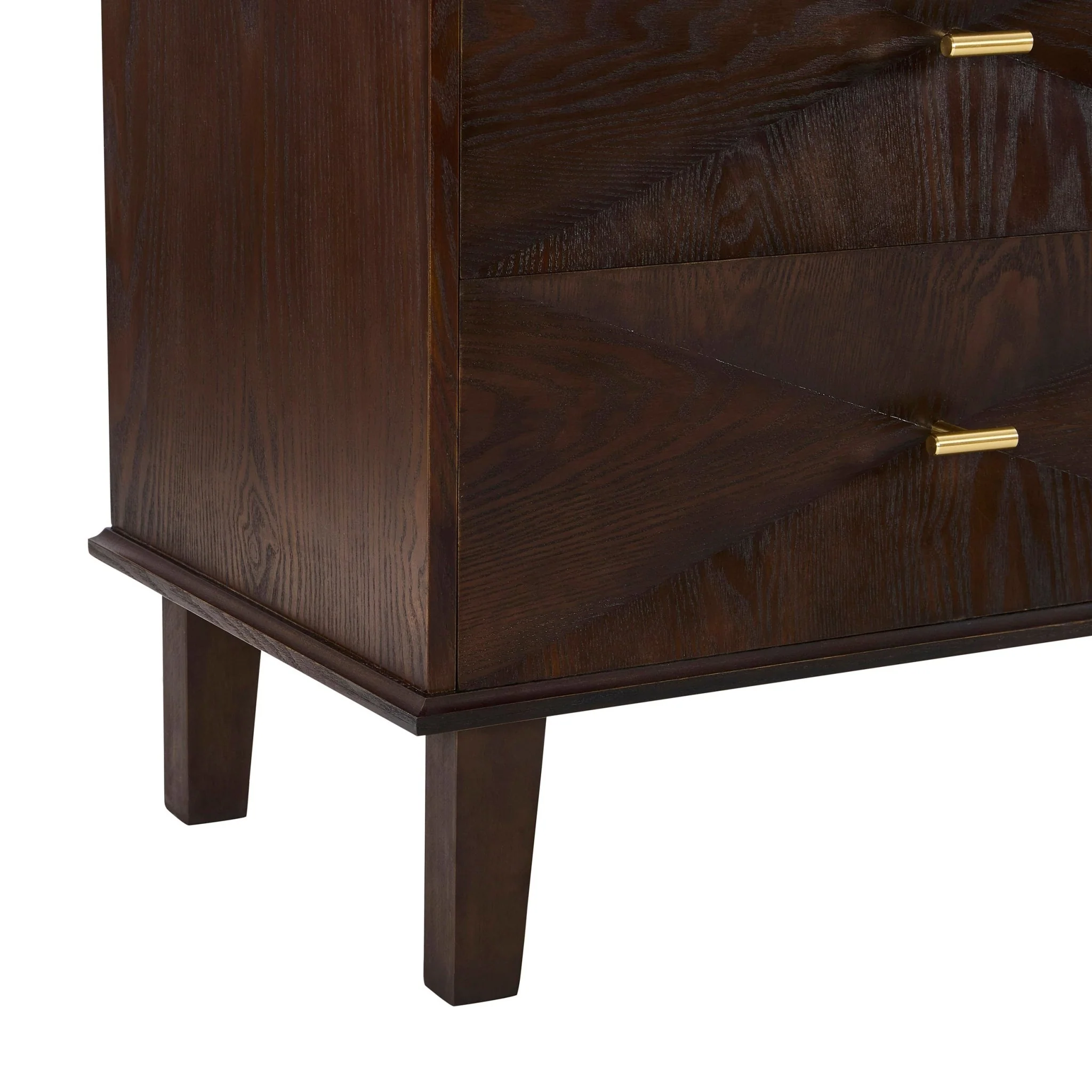 Brianna Concave 6 Drawer Chest - Walnut - Image 7