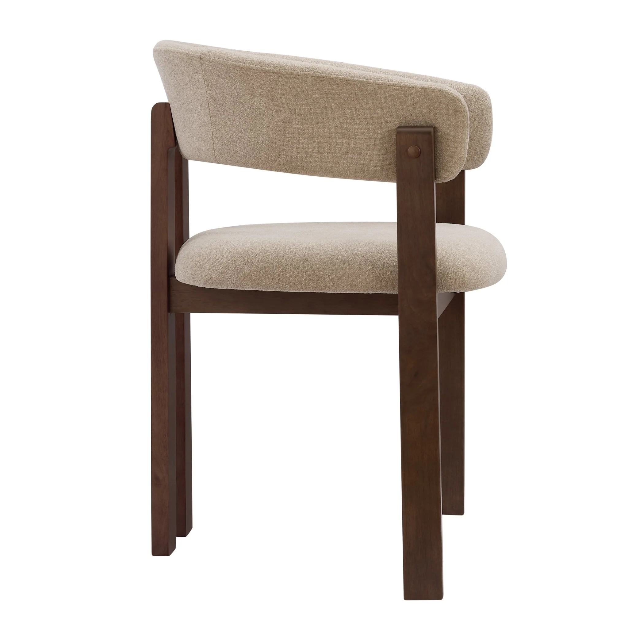 Bridget Set of 2 Dining Chairs - Chenille Oatmeal - Image 5