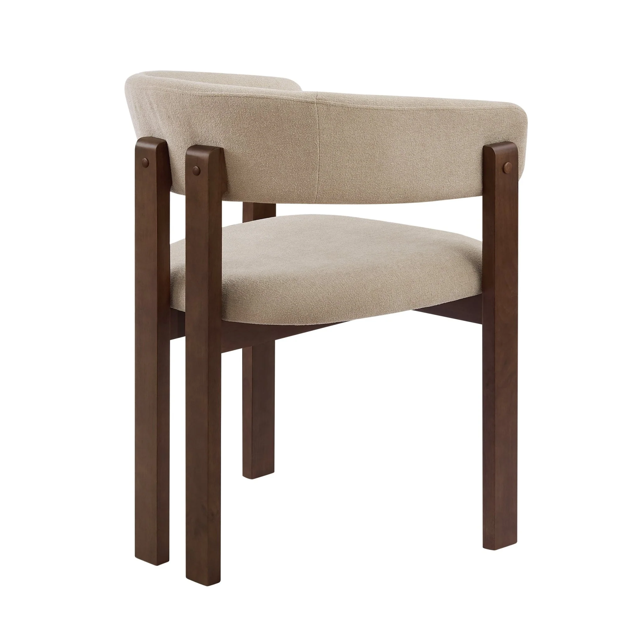 Bridget Set of 2 Dining Chairs - Chenille Oatmeal - Image 7