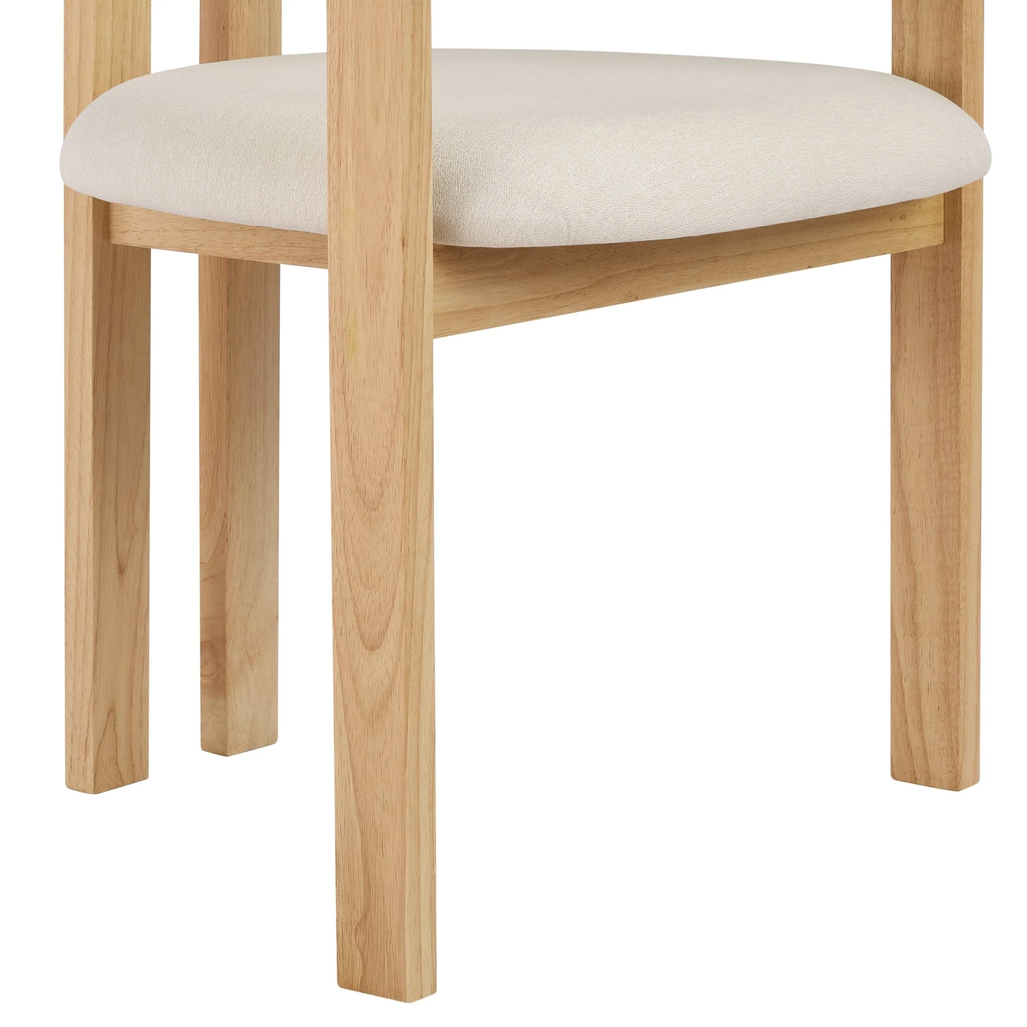 Bridget Set of 2 Dining Chairs - Cream Linen - Image 8