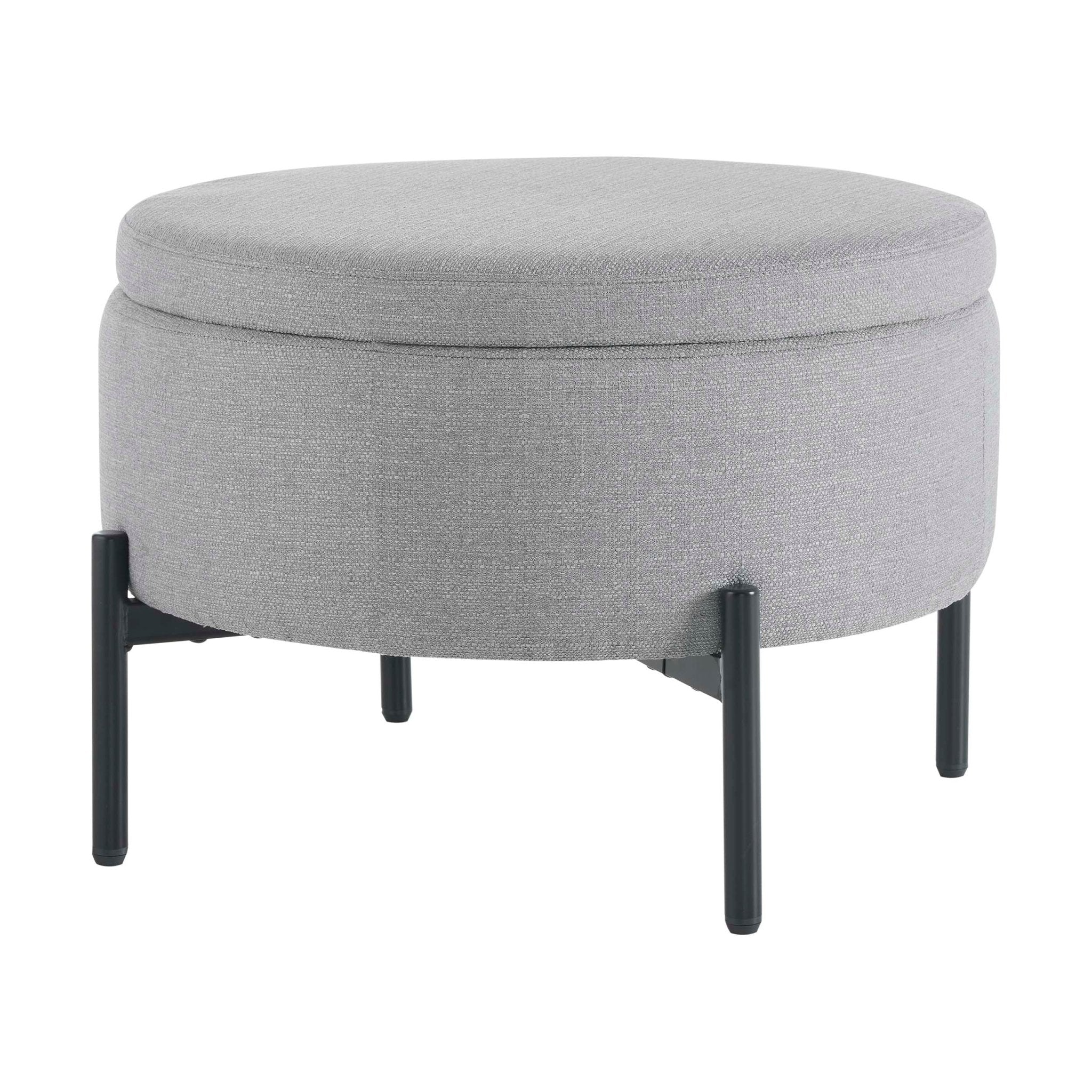 Bristol Pouffe - Mid Grey - Image 2