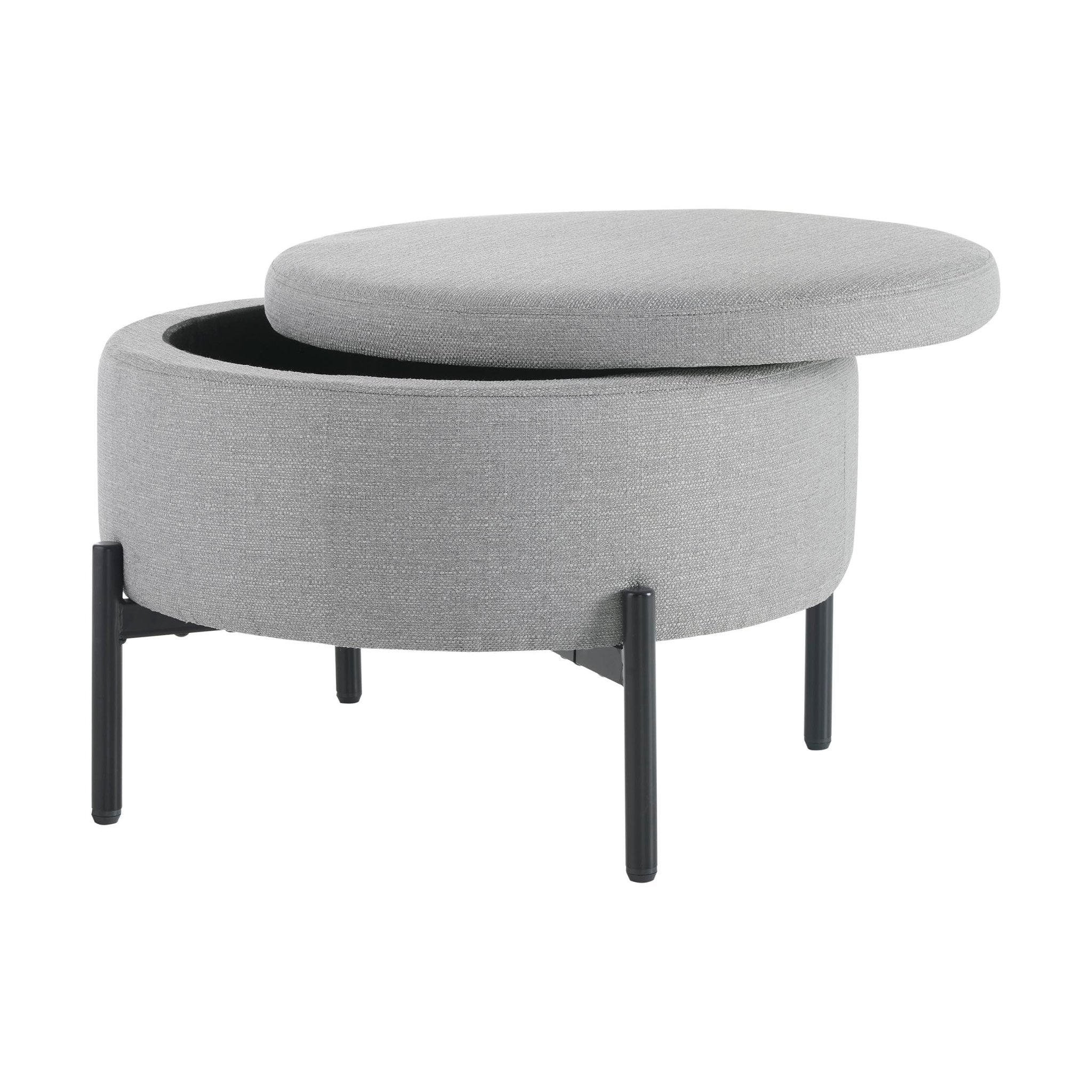 Bristol Pouffe - Mid Grey - Image 3
