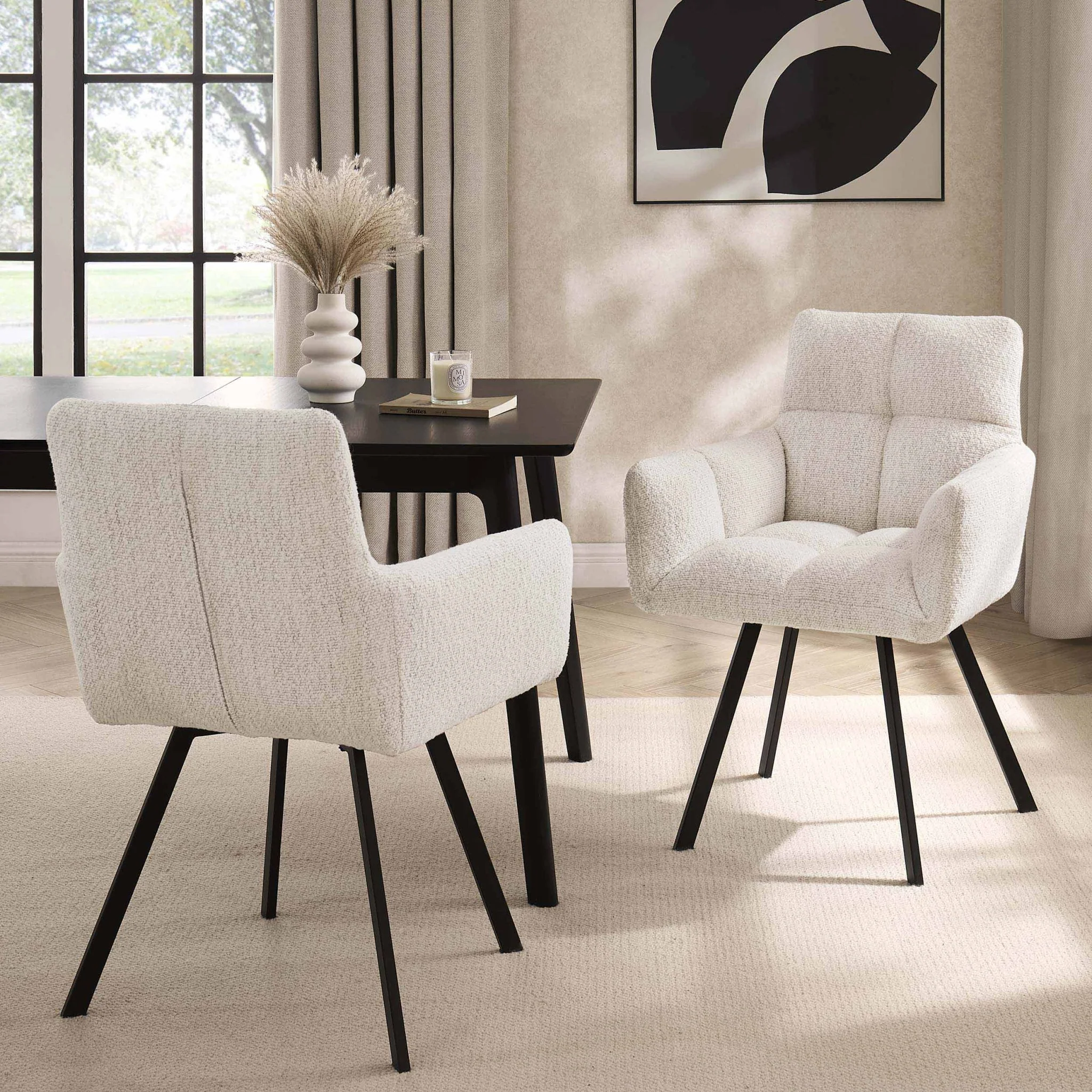 Brooke Dining Chair - Boucle Ivory