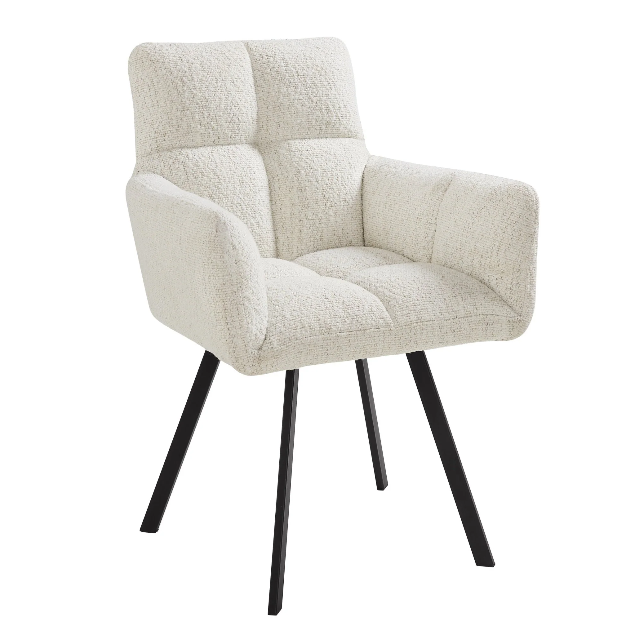 Brooke Dining Chair - Boucle Ivory - Image 3