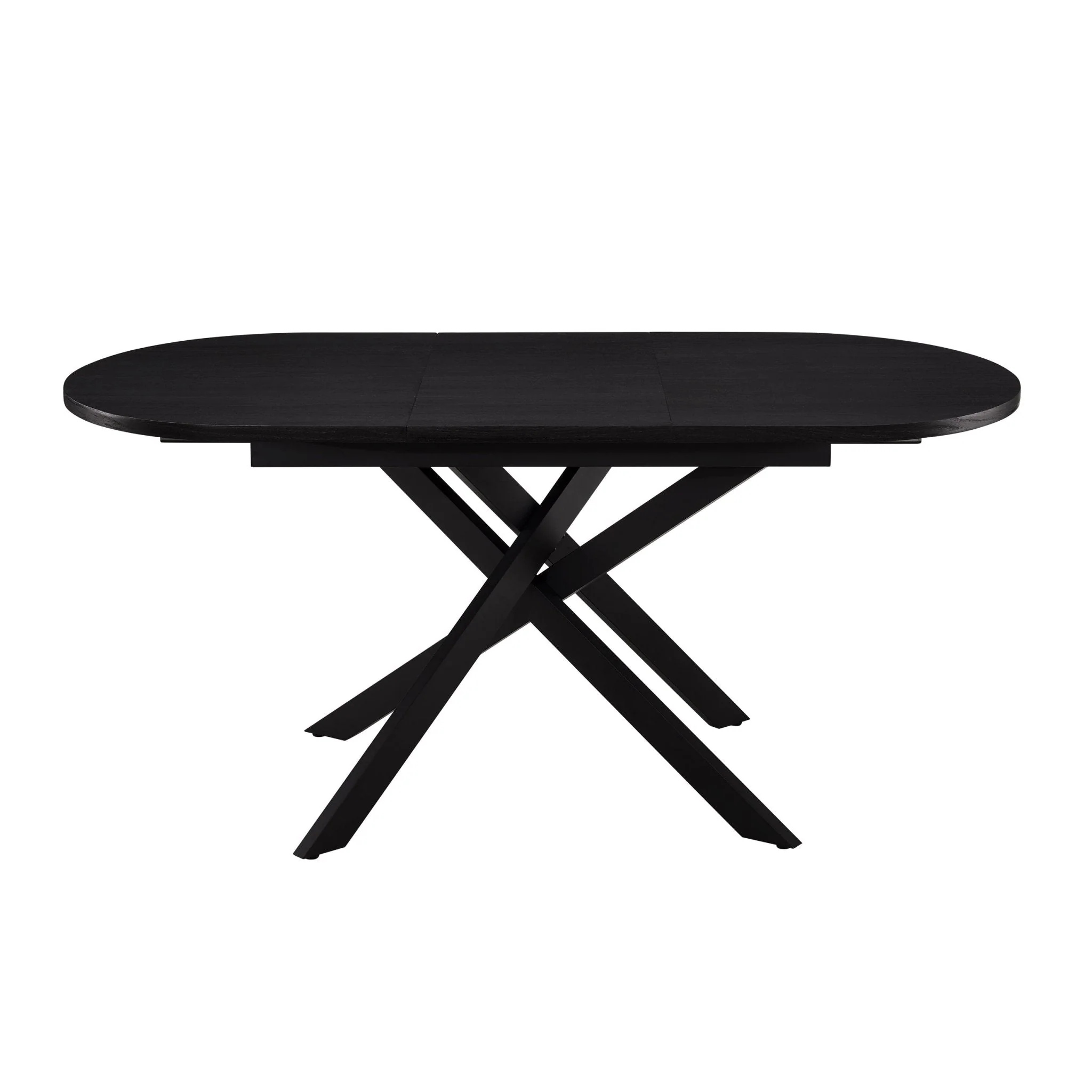Brooke Oval Extendable 4-8 Seater Dining Table - Black - Image 3