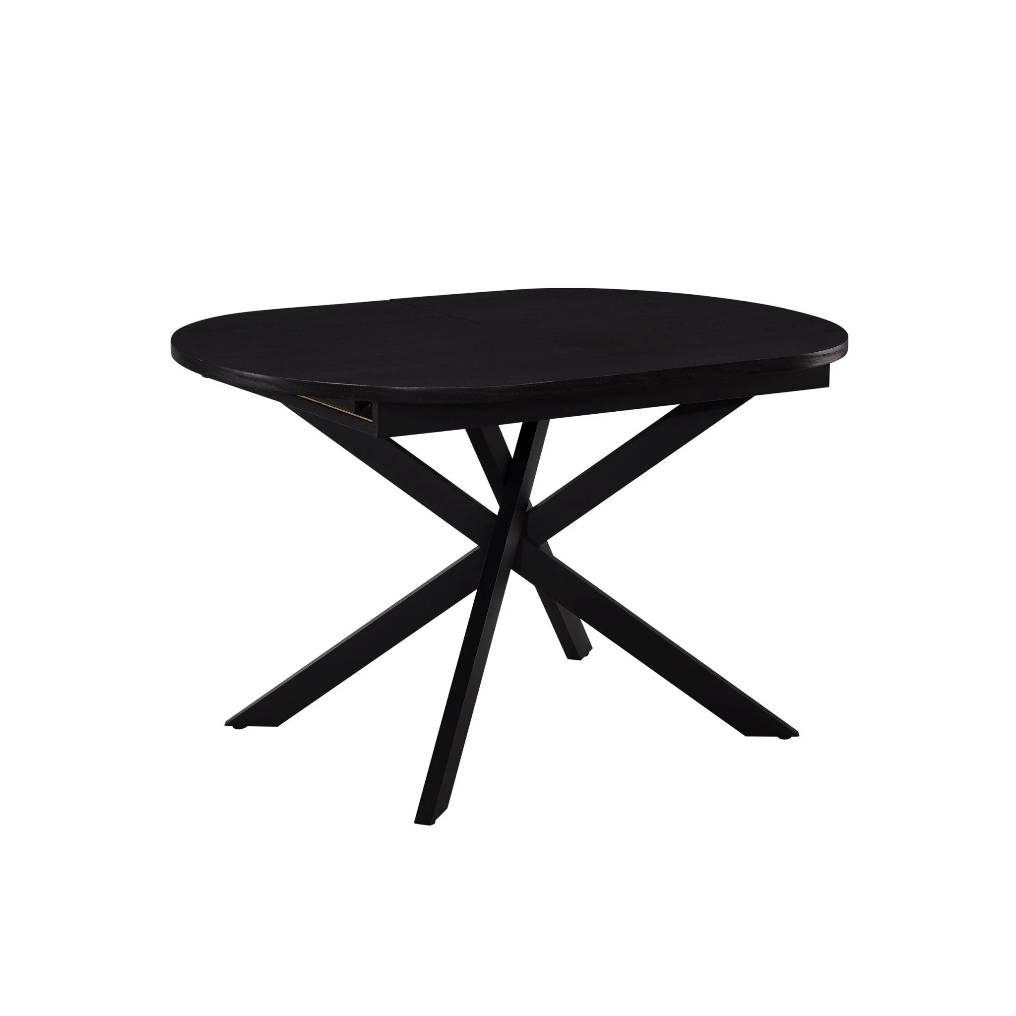 Brooke Oval Extendable 4-8 Seater Dining Table - Black - Image 4