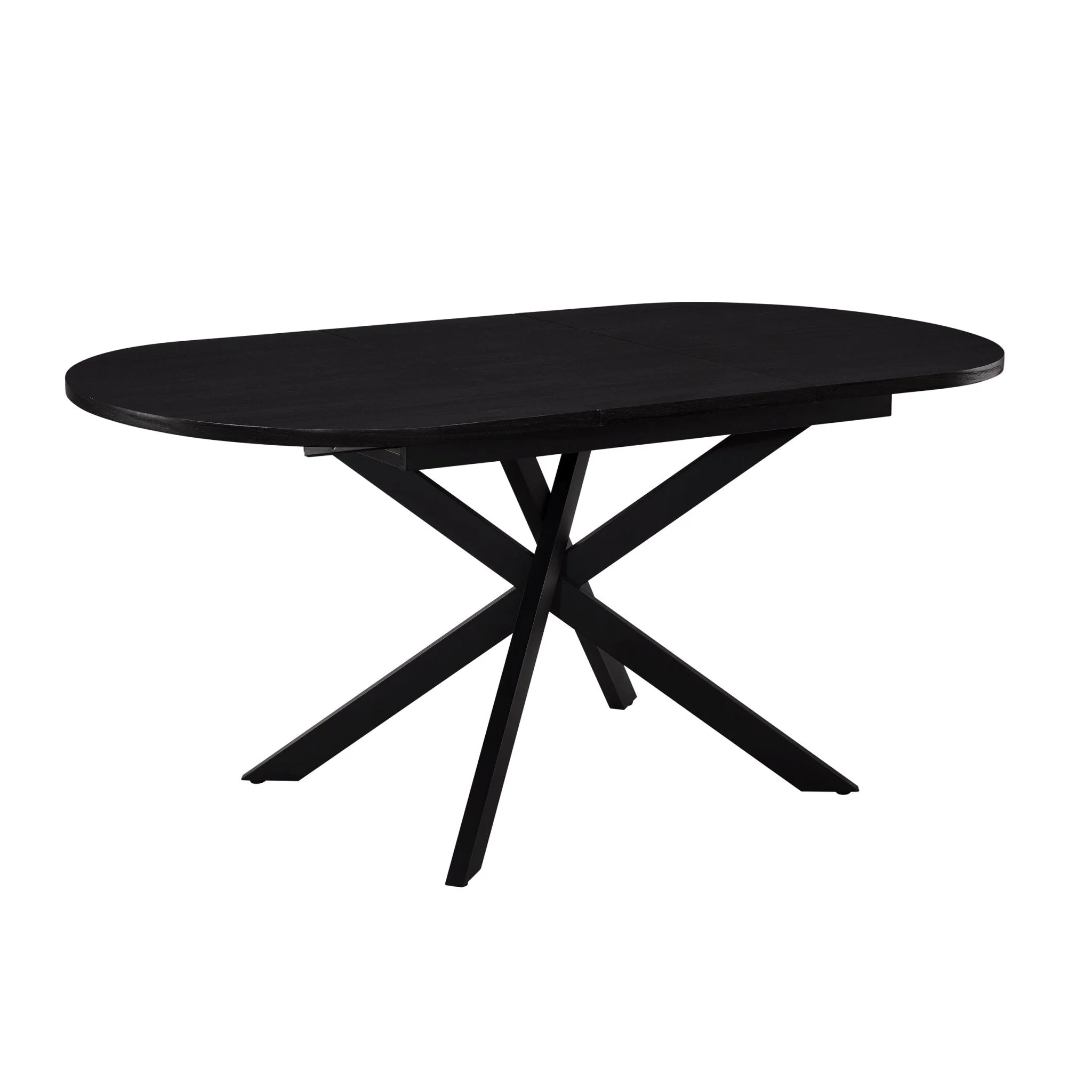 Brooke Oval Extendable 4-8 Seater Dining Table - Black - Image 5