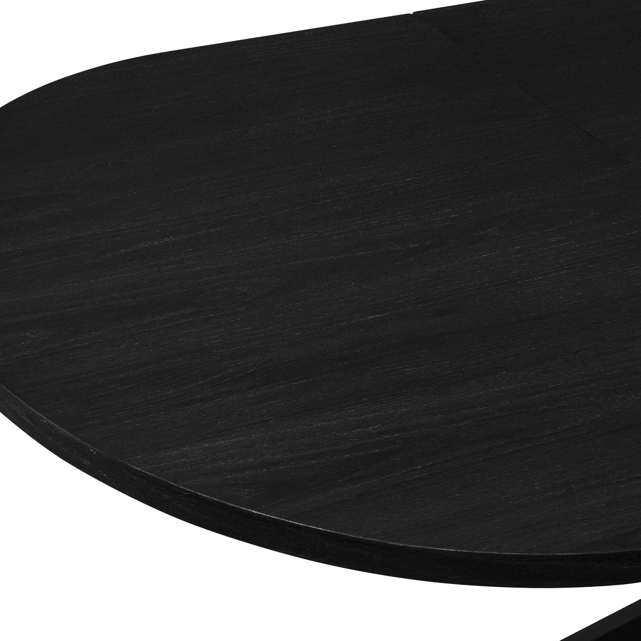 Brooke Oval Extendable 4-8 Seater Dining Table - Black - Image 7