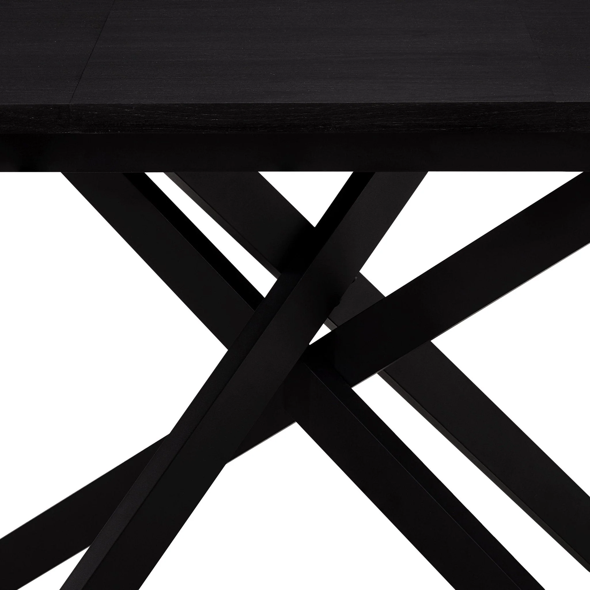 Brooke Oval Extendable 4-8 Seater Dining Table - Black - Image 8