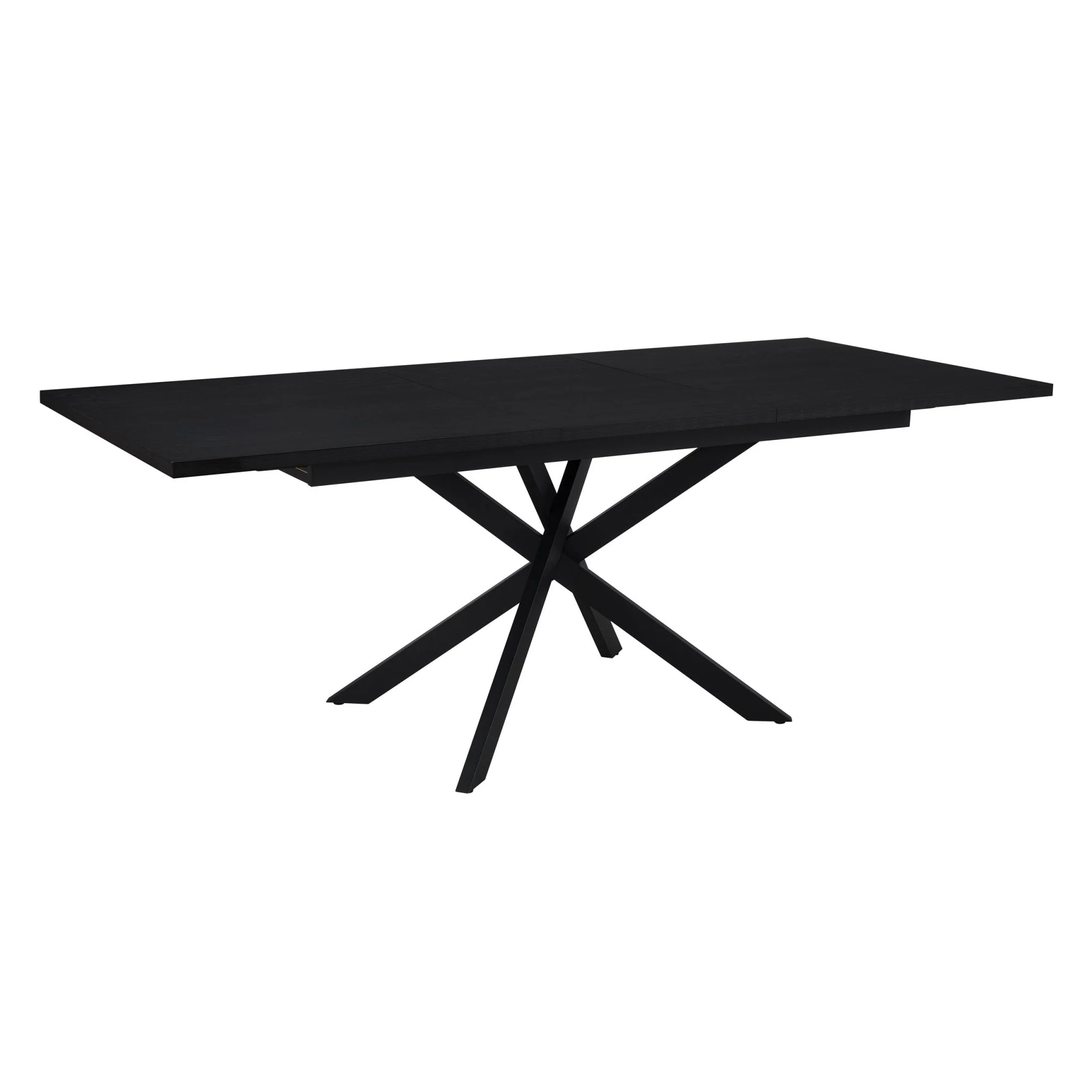 Brooke Rectangle Extendable 6-10 Seater Dining Table - Black - Image 4
