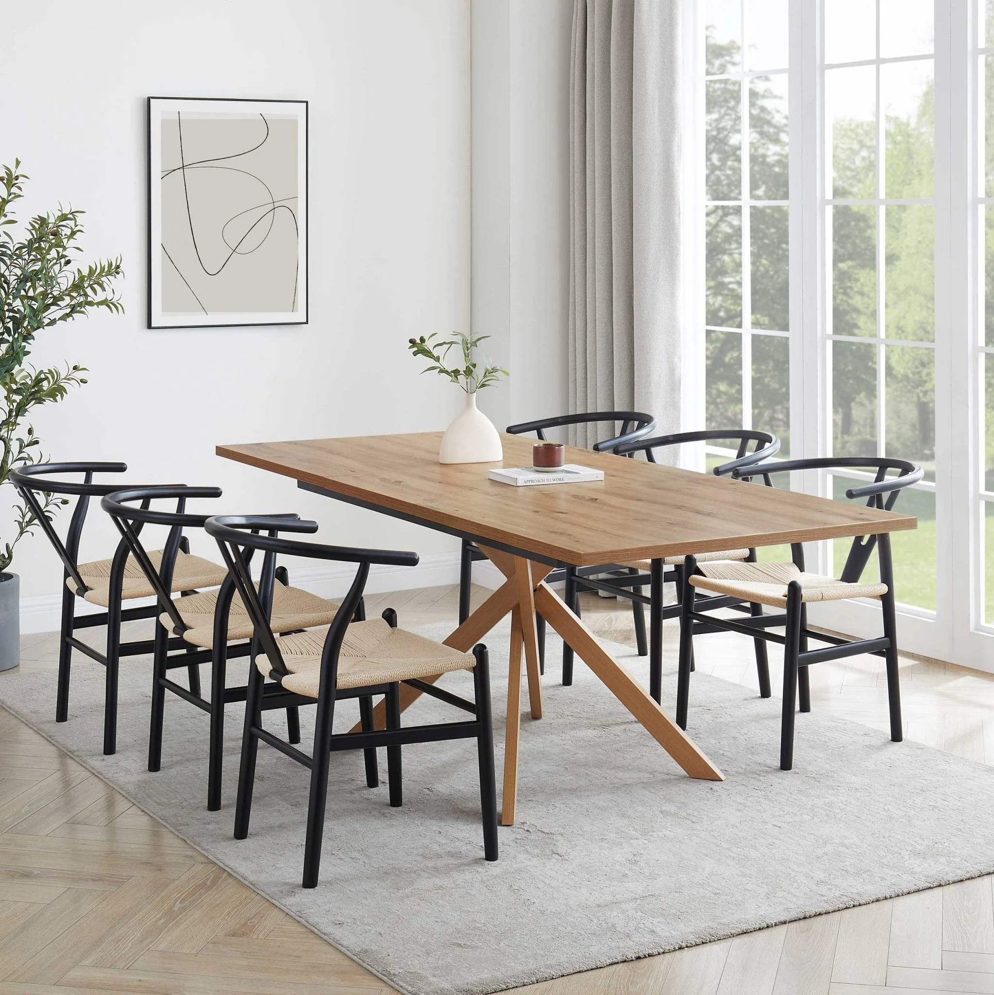 Brooke Rectangle Extendable 6-10 Seater Dining Table - Wood