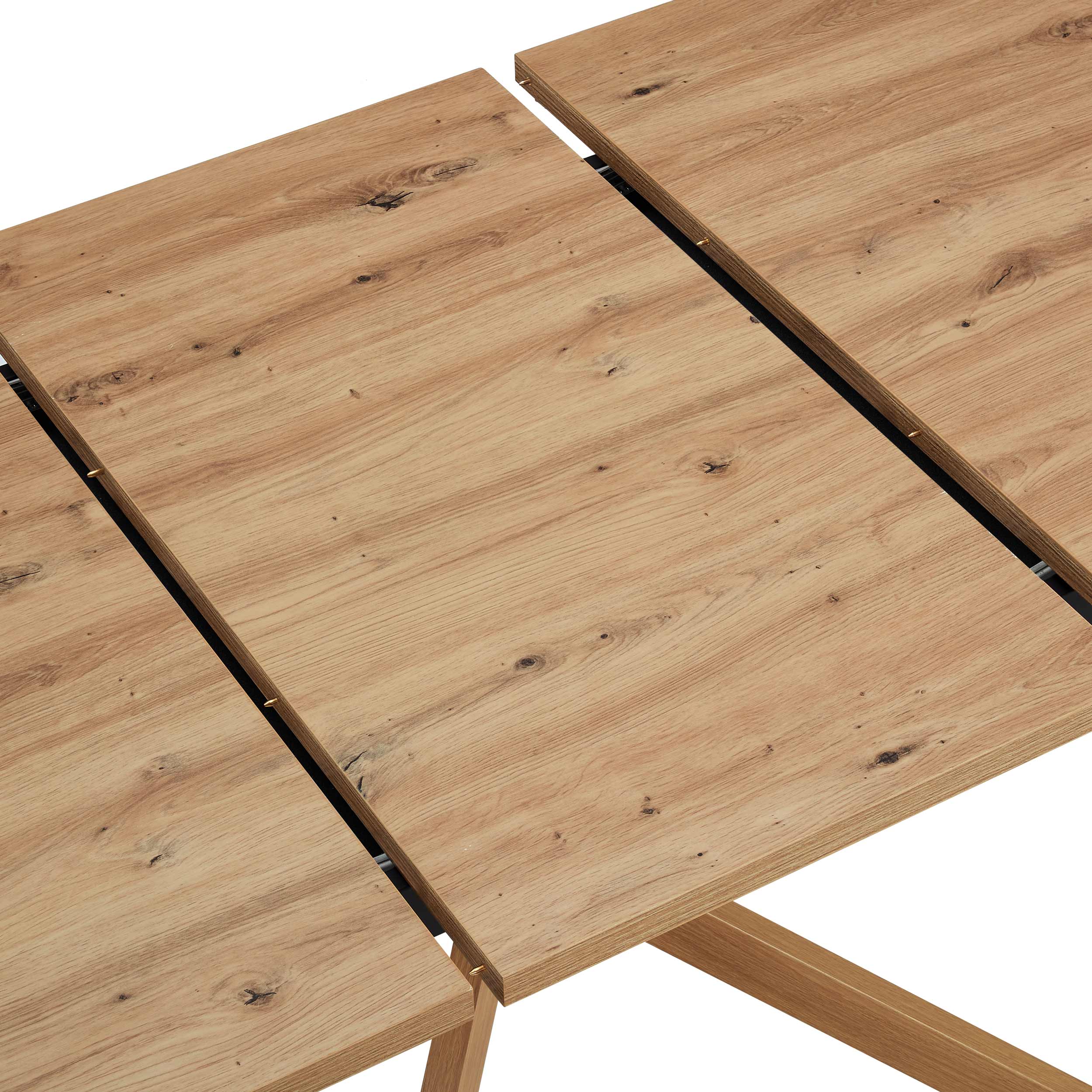 Brooke Rectangle Extendable 6-10 Seater Dining Table - Wood - Image 6