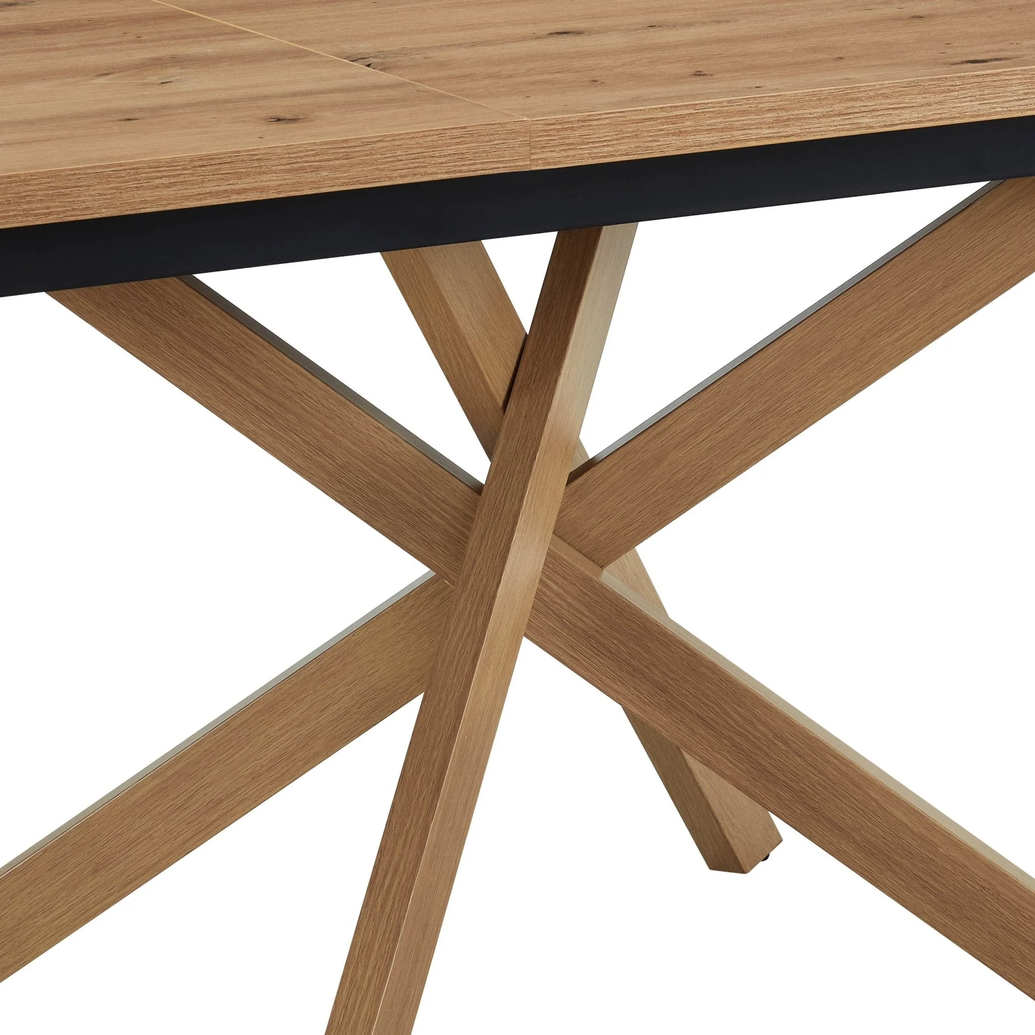 Brooke Rectangle Extendable 6-10 Seater Dining Table - Wood - Image 7