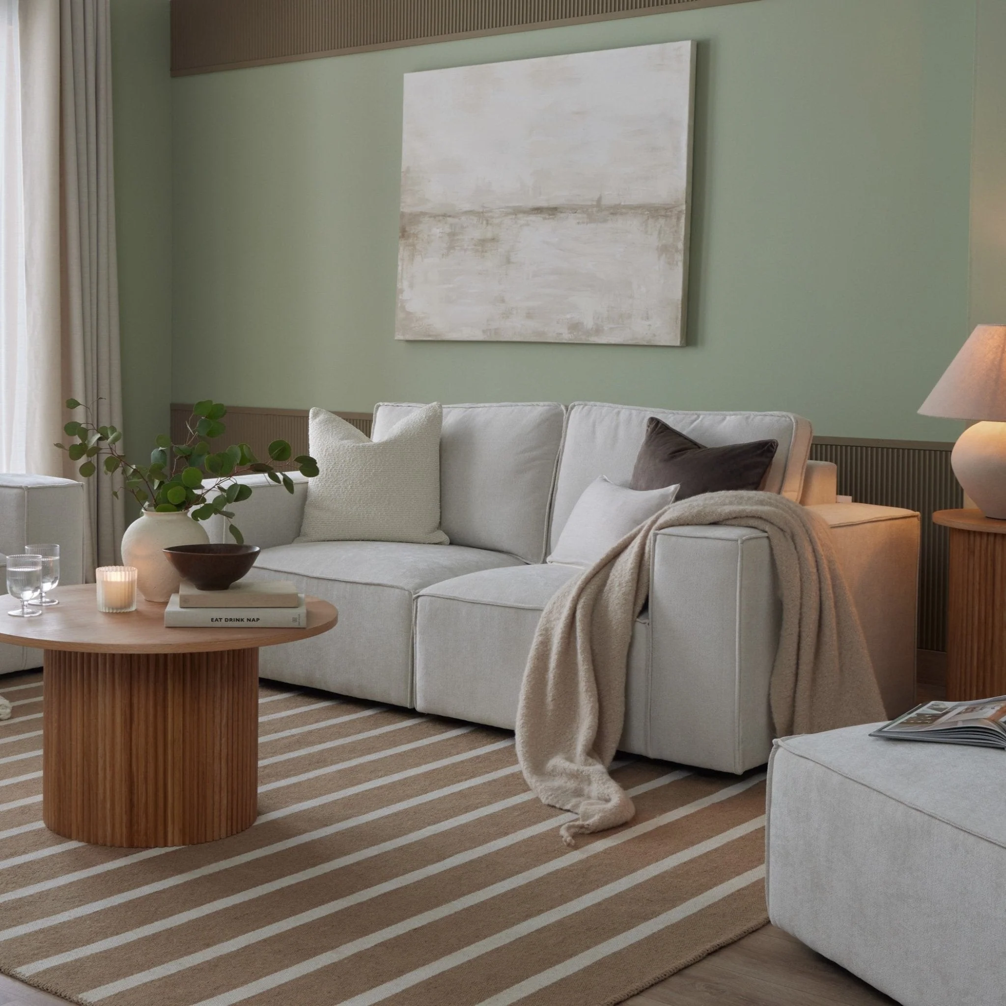 Brooklyn 2 Seater Sofa - Ivory - Image 4