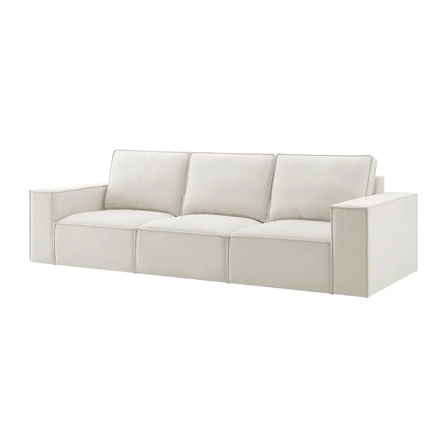 Brooklyn 3 Seater Sofa - Ivory - Image 11