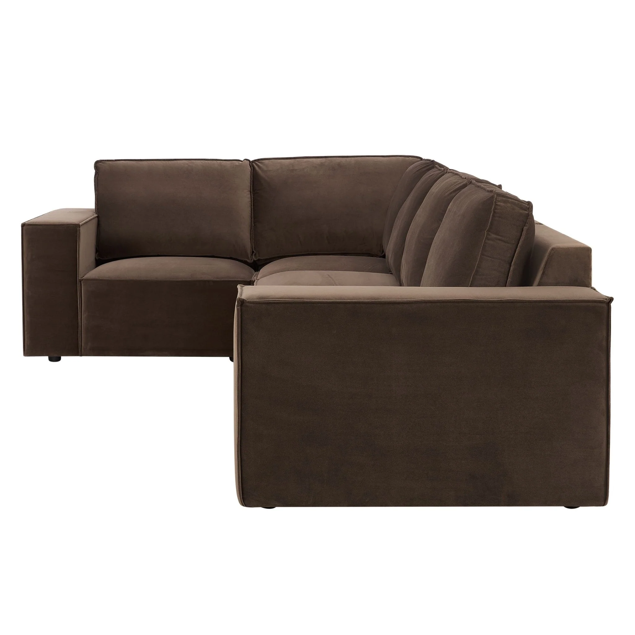 Brooklyn Large Left Hand L-Shape Sofa - Cappuccino - Image 5