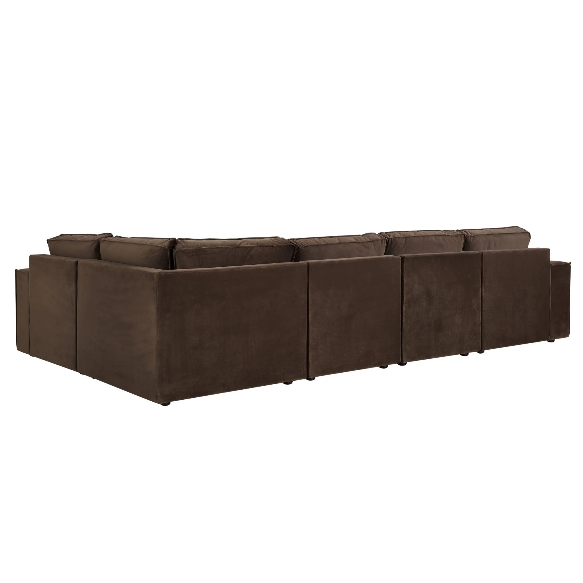 Brooklyn Large Right Hand L-Shape Sofa - Cappuccino - Image 5
