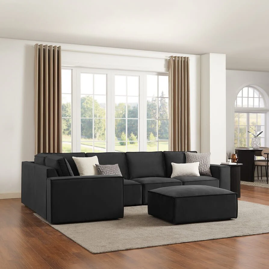 Brooklyn Large Left Hand Corner Sofa - Ink - Image 3