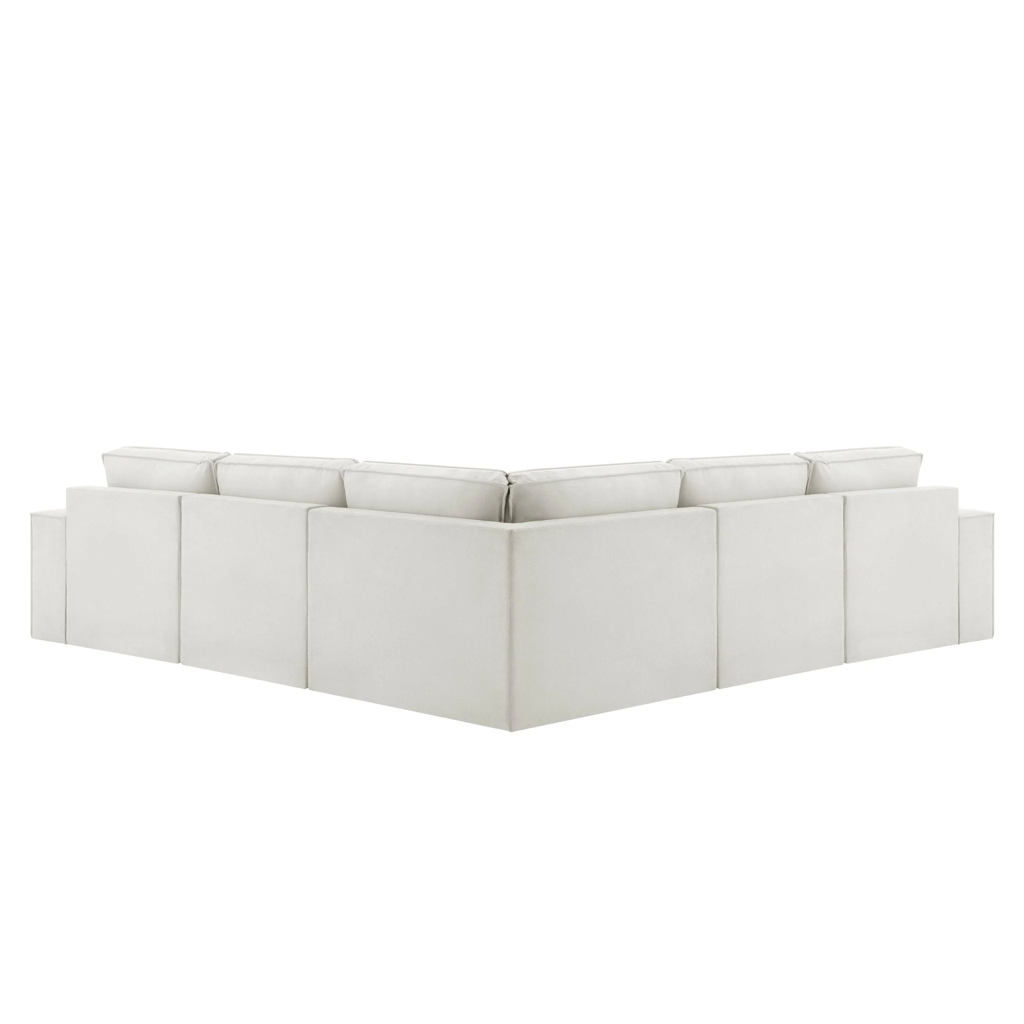 Brooklyn Large Left Hand Corner Sofa - Ivory - Image 5