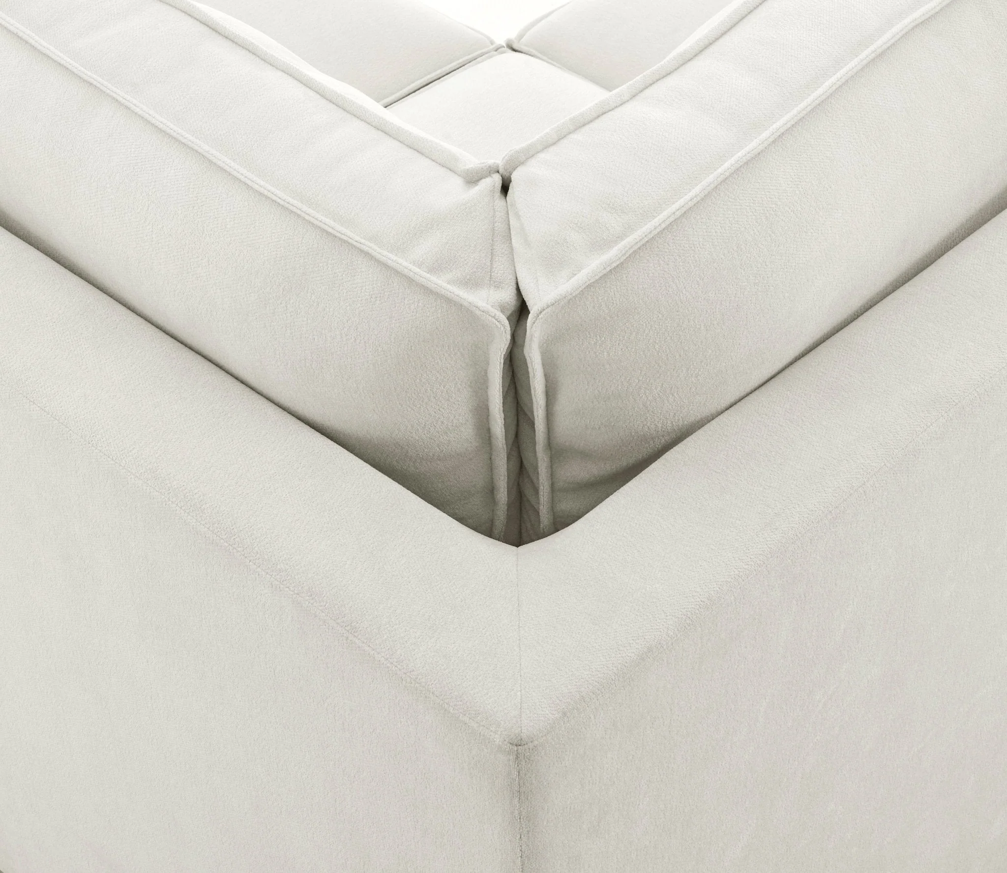 Brooklyn Large Right Hand Corner Sofa - Ivory - Image 5