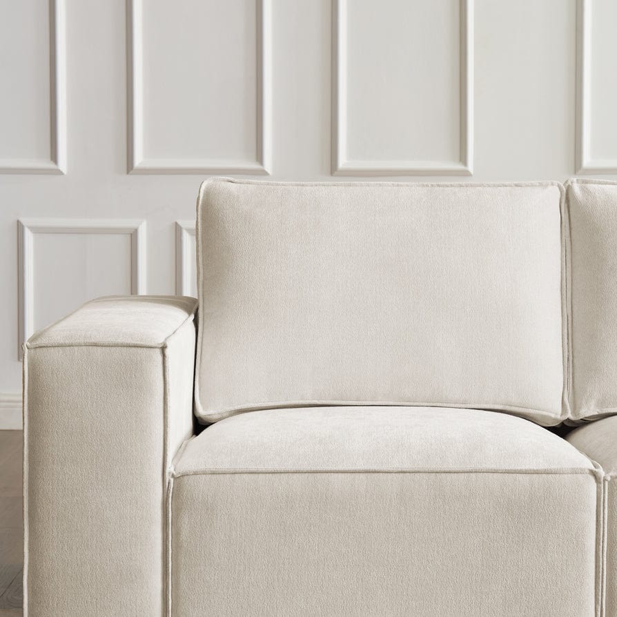 Brooklyn Large Right Hand L-Shape Sofa - Ivory - Image 6