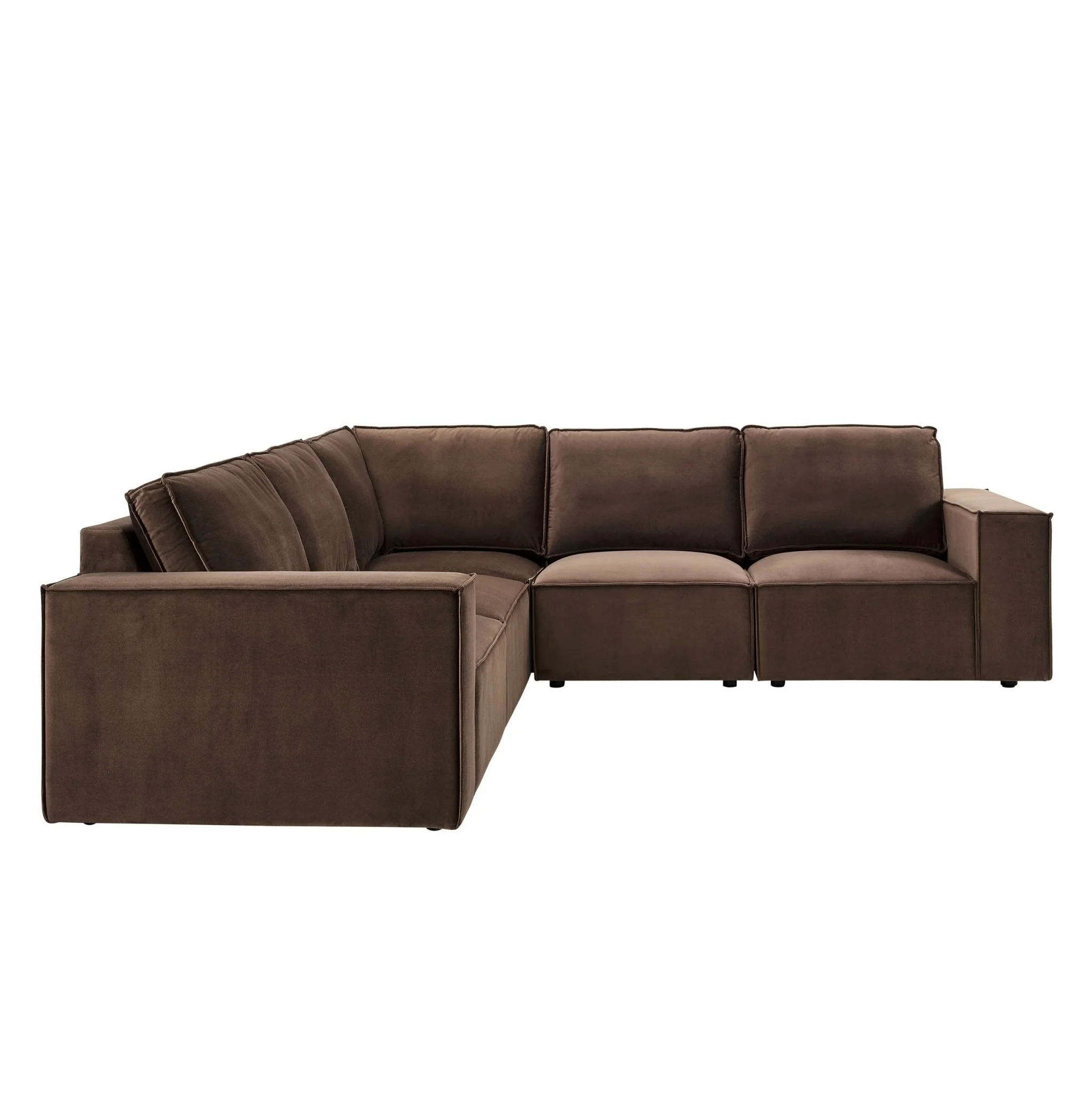 Brooklyn Large Left Hand Corner Sofa - Cappuccino - Image 3