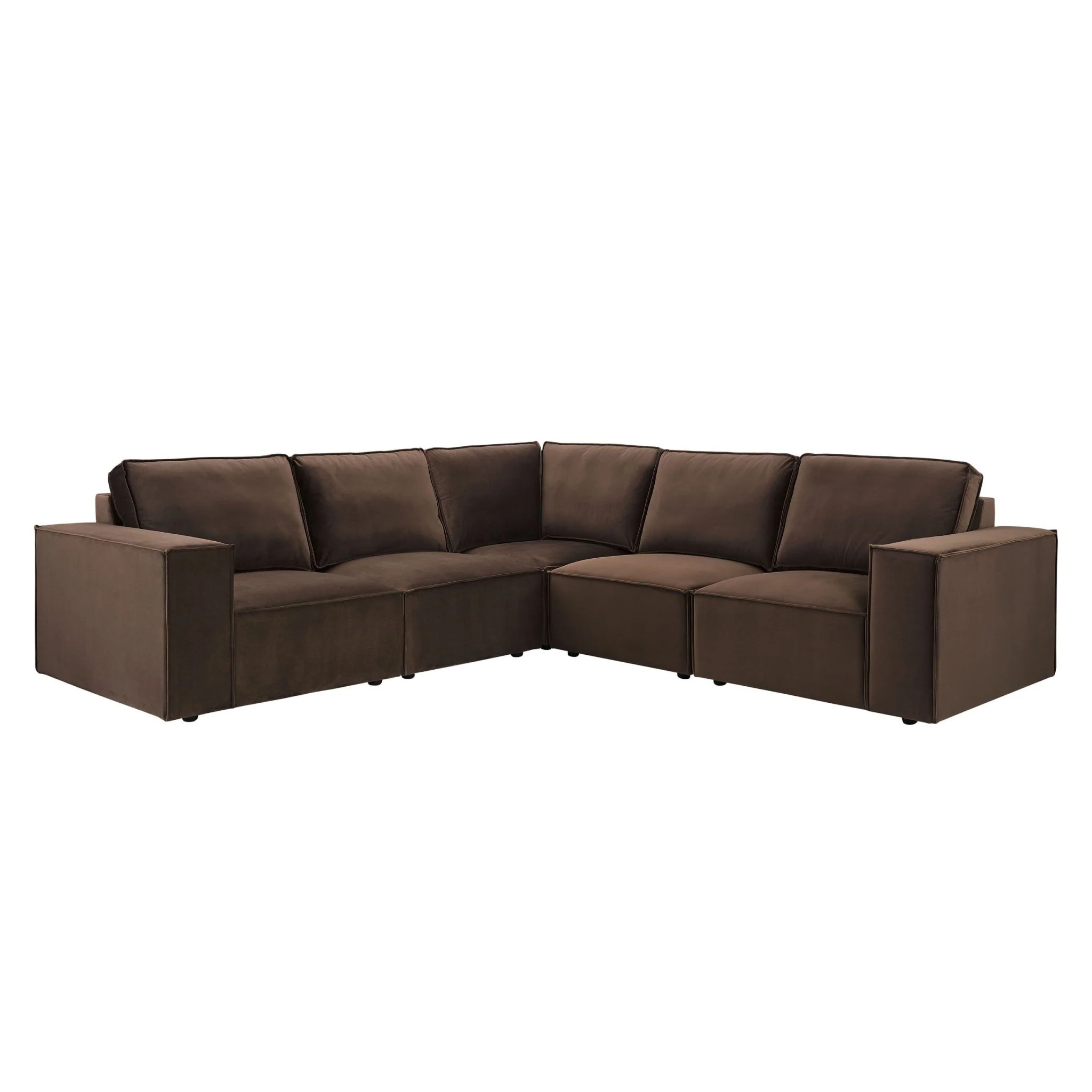 Brooklyn Large Left Hand Corner Sofa - Cappuccino - Image 4