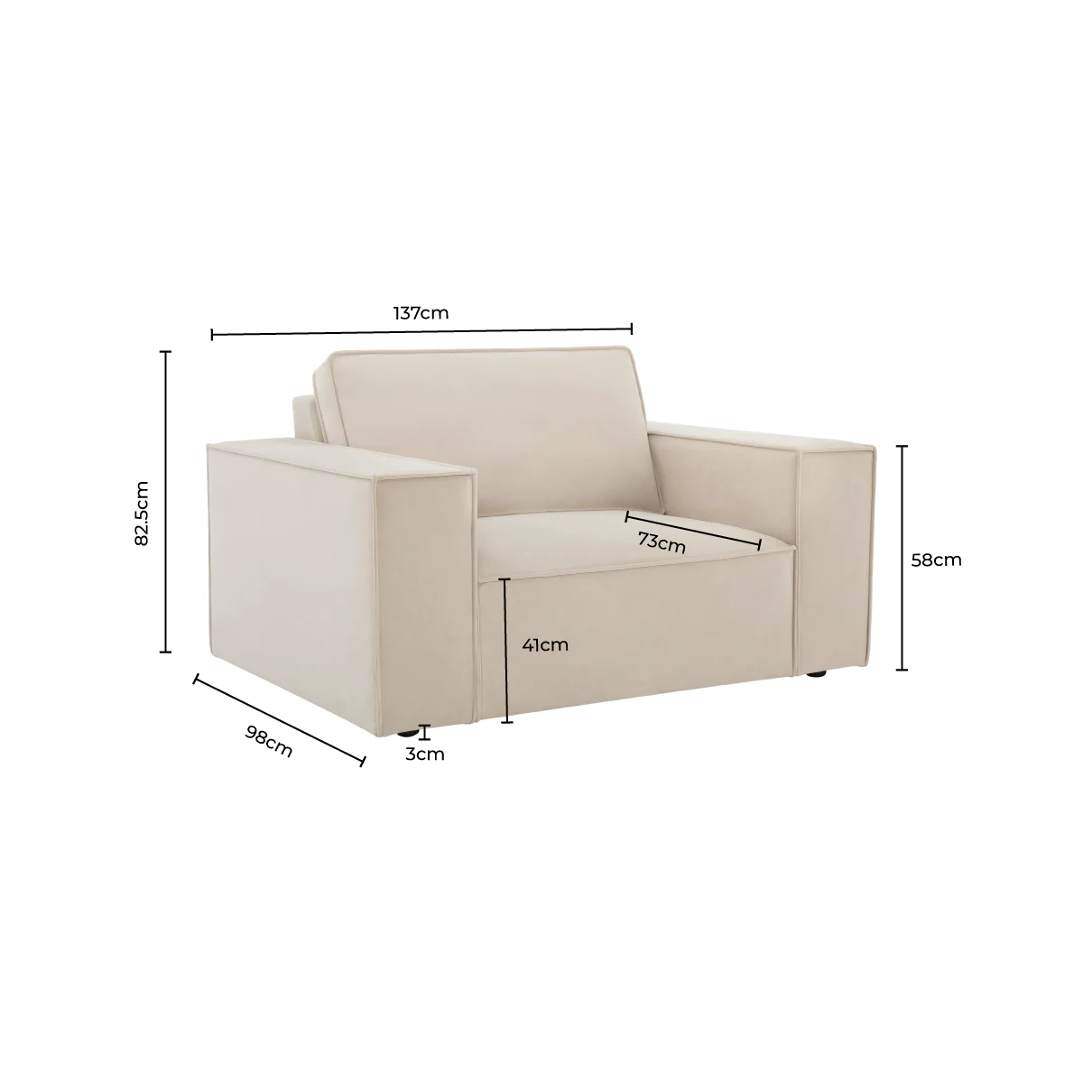 Brooklyn Loveseat - Cappuccino - Image 8