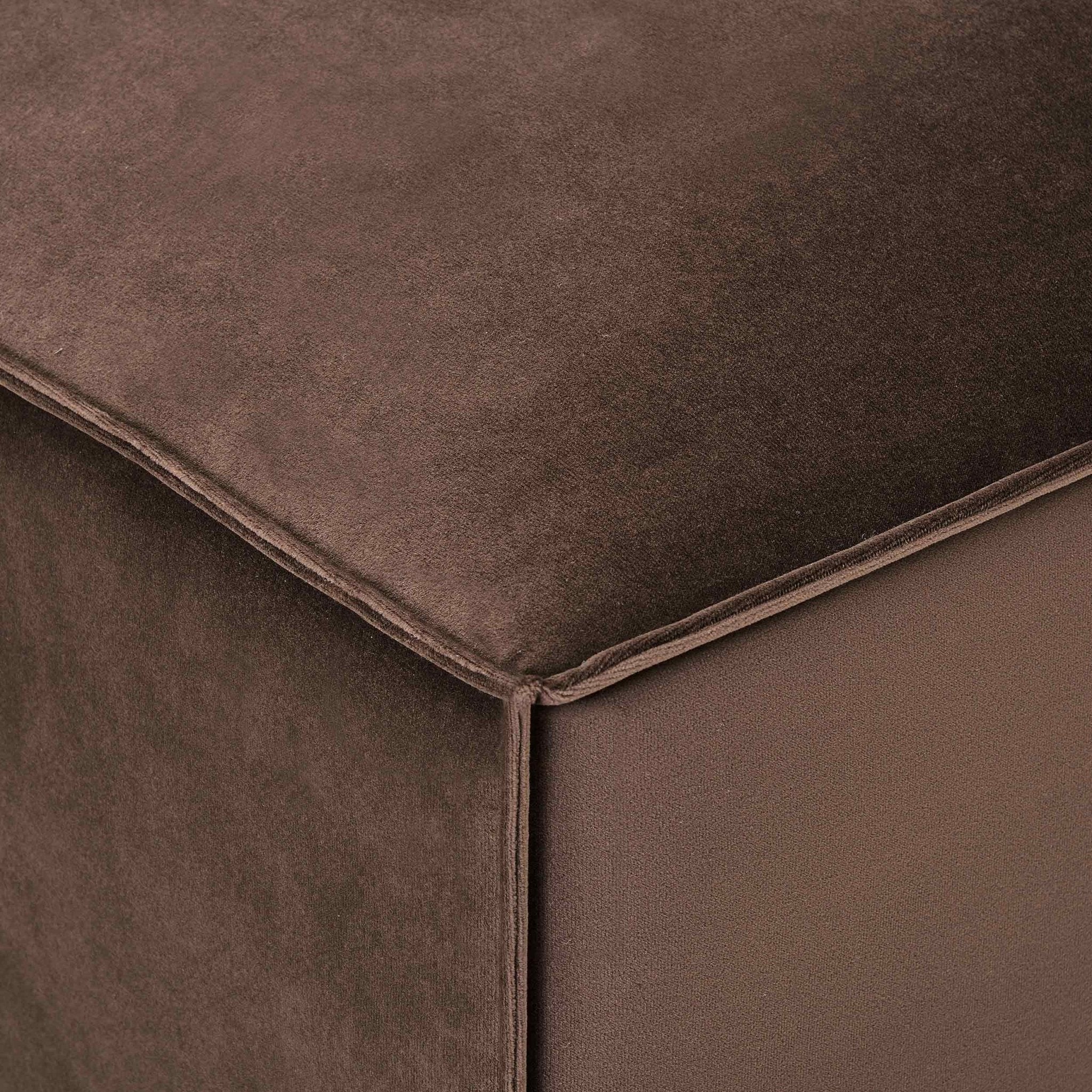 Brooklyn Pouffe - Cappuccino - Image 4