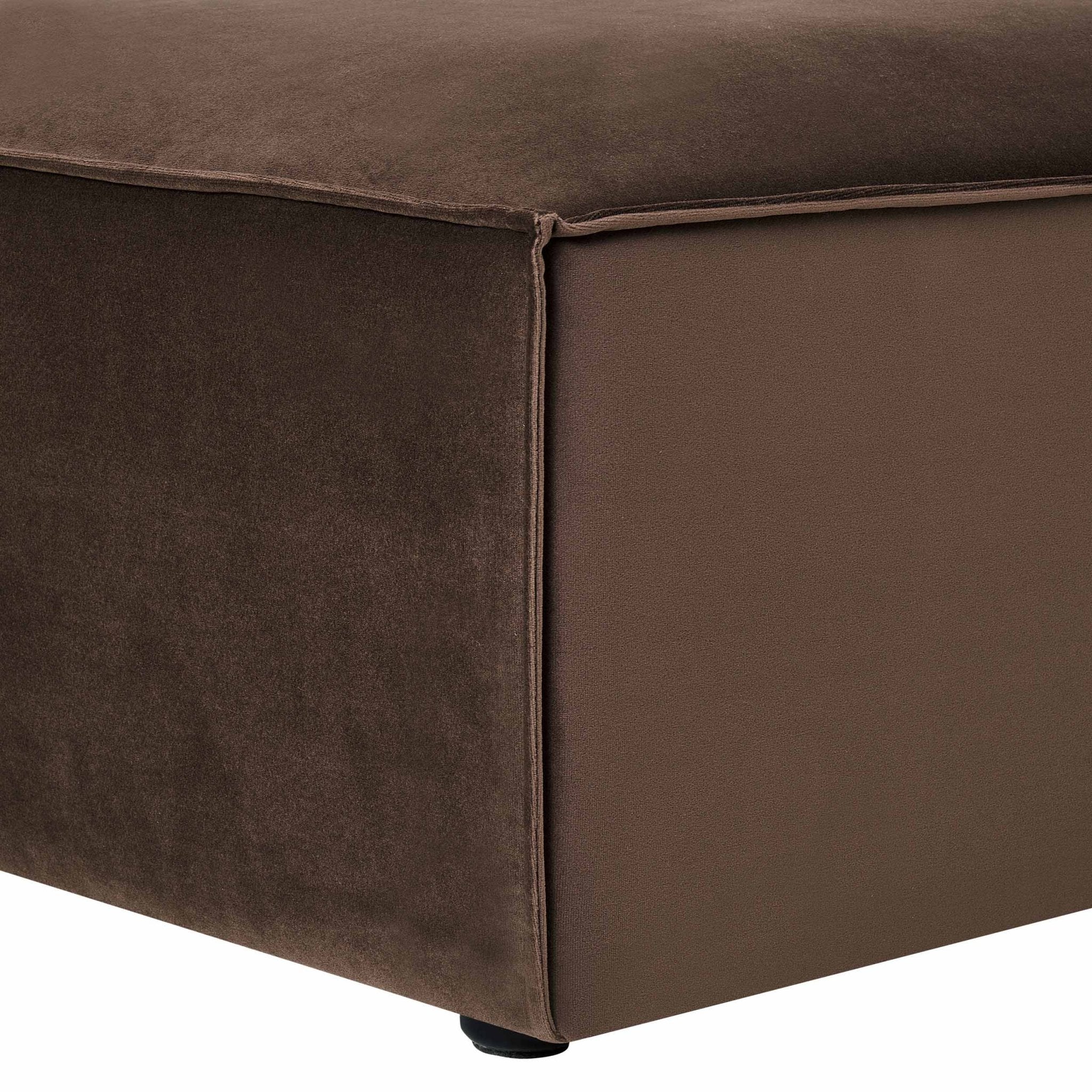 Brooklyn Pouffe - Cappuccino - Image 5