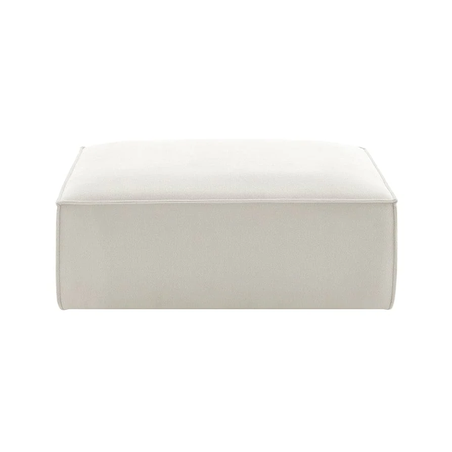 Brooklyn Pouffe - Ivory - Image 4