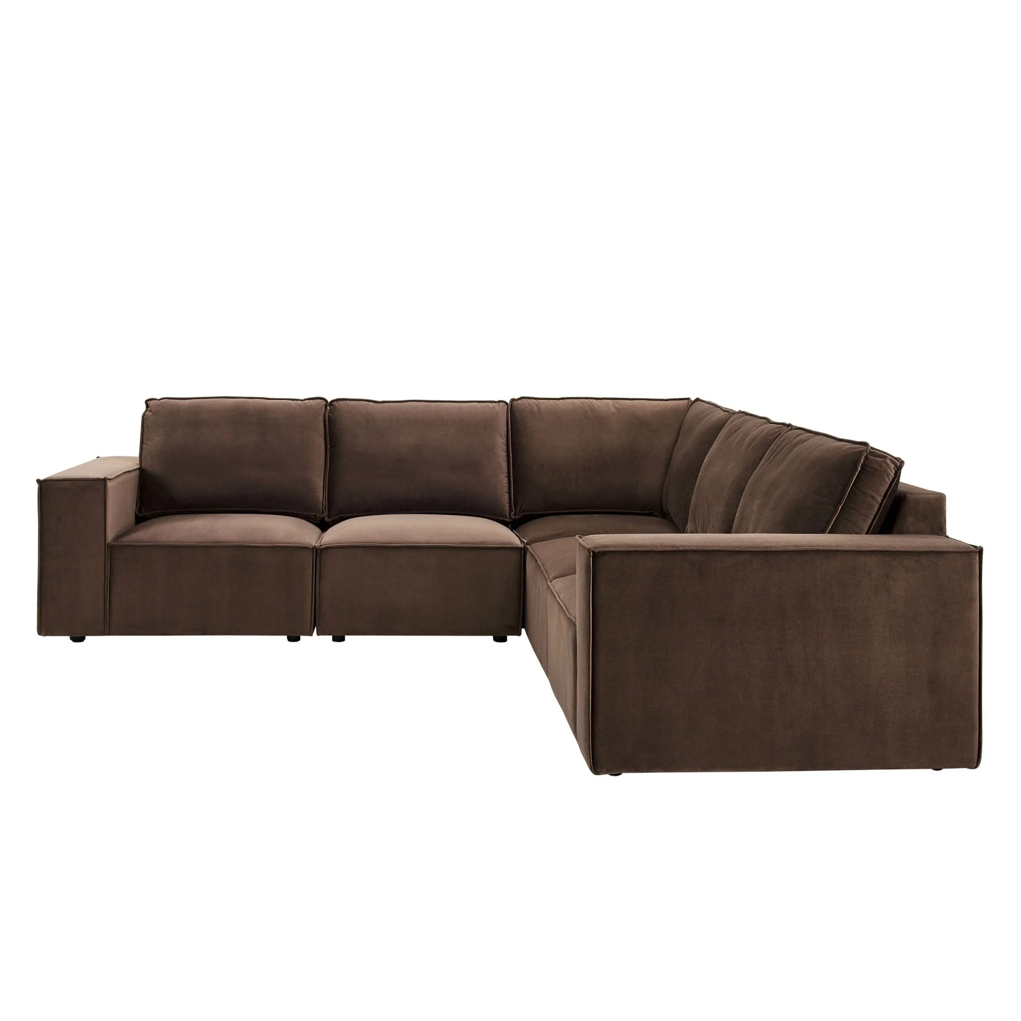 Brooklyn Large Right Hand Corner Sofa - Cappuccino - Image 3