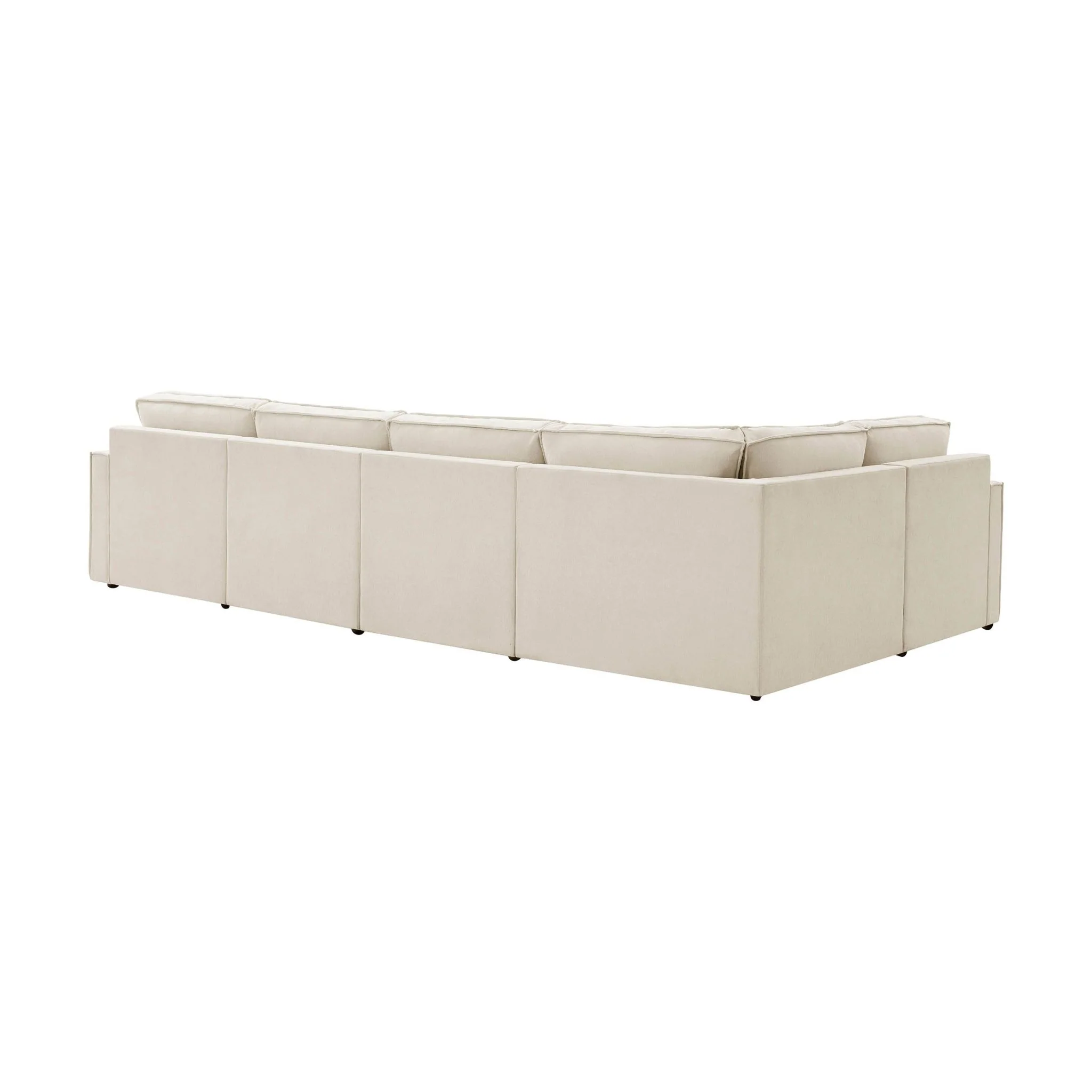 Brooklyn Slim Arm Left Hand Large L-Shape - Chenille Ivory - Image 4
