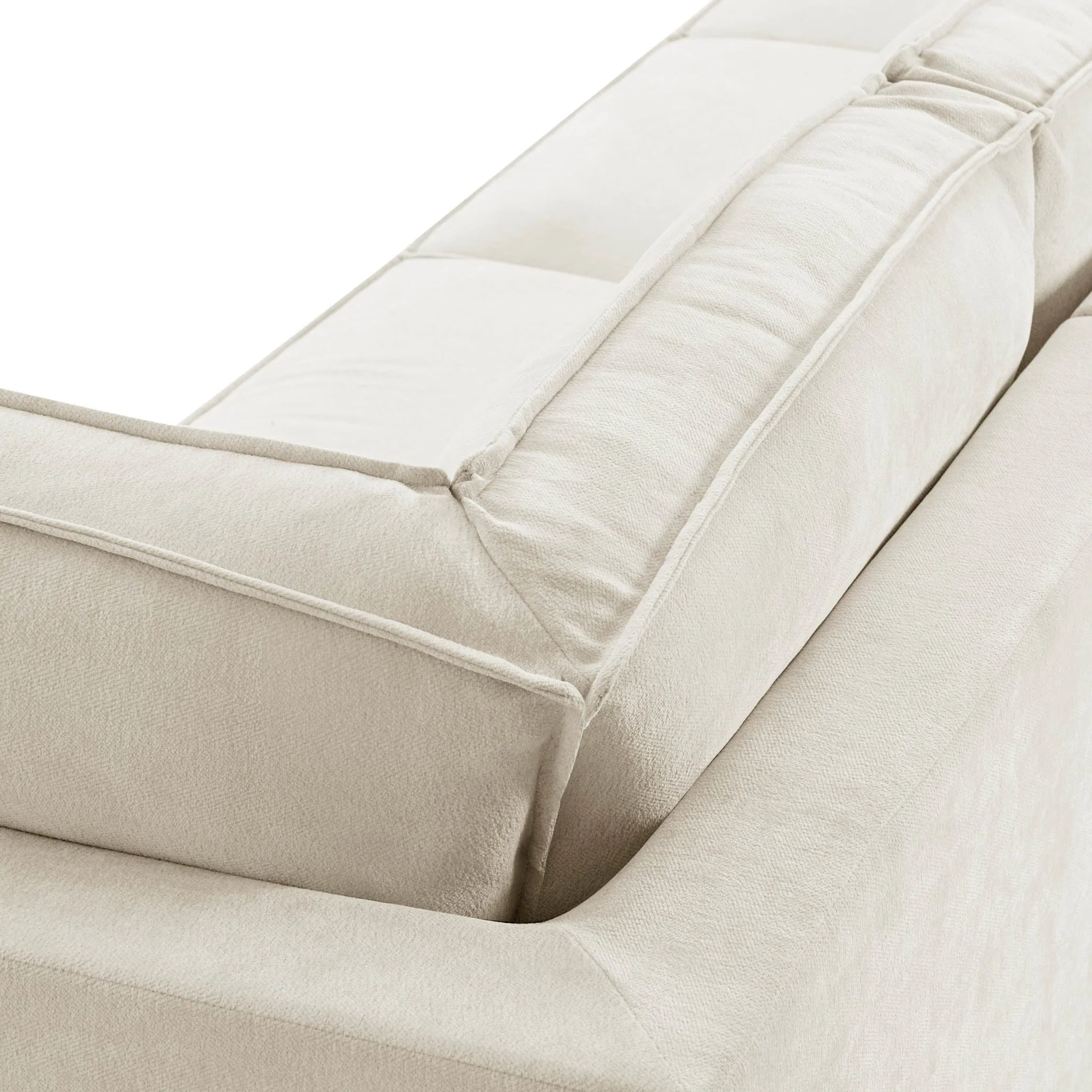 Brooklyn Slim Arm Left Hand Large L-Shape - Chenille Ivory - Image 5