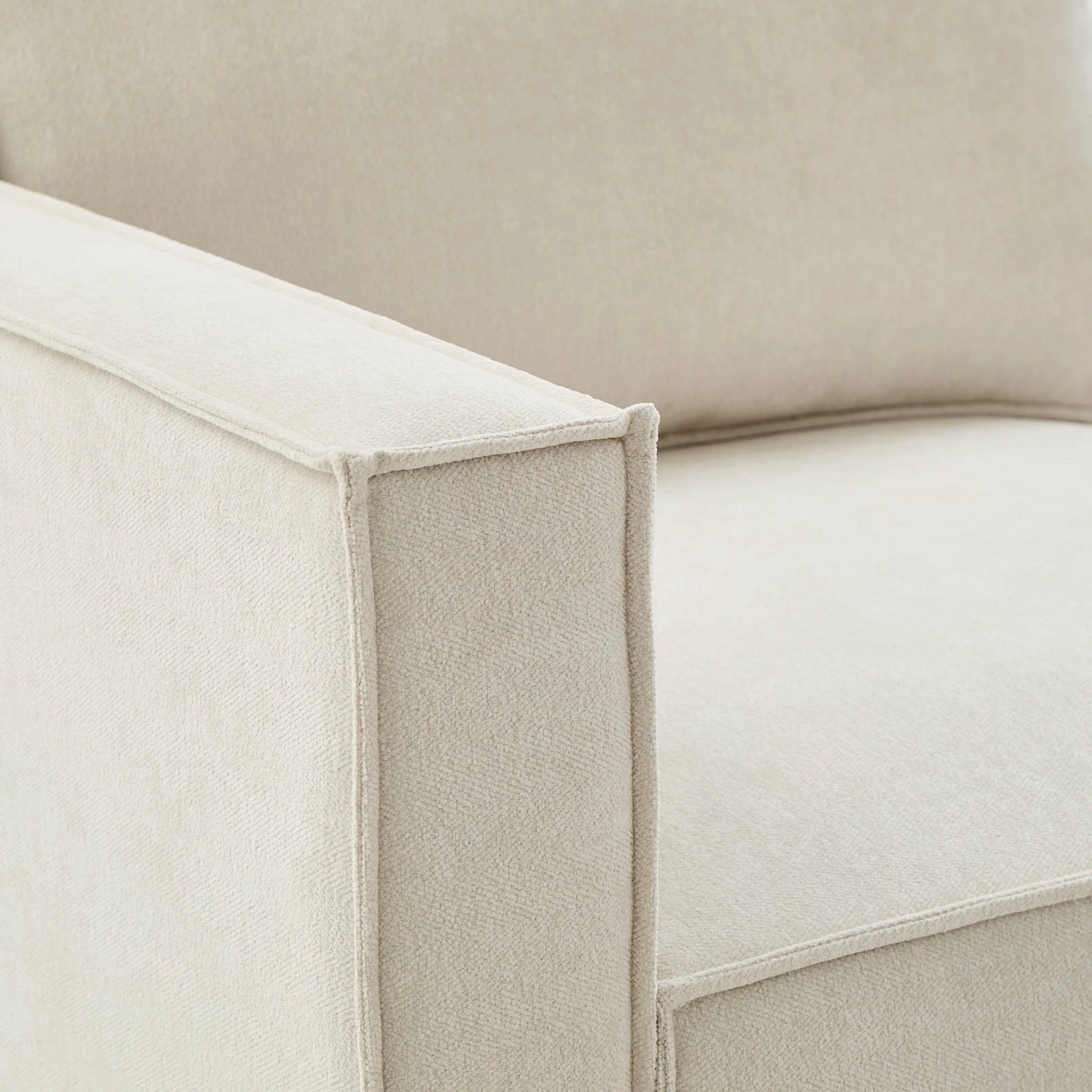 Brooklyn Slim Arm Left Hand Large L-Shape - Chenille Ivory - Image 6