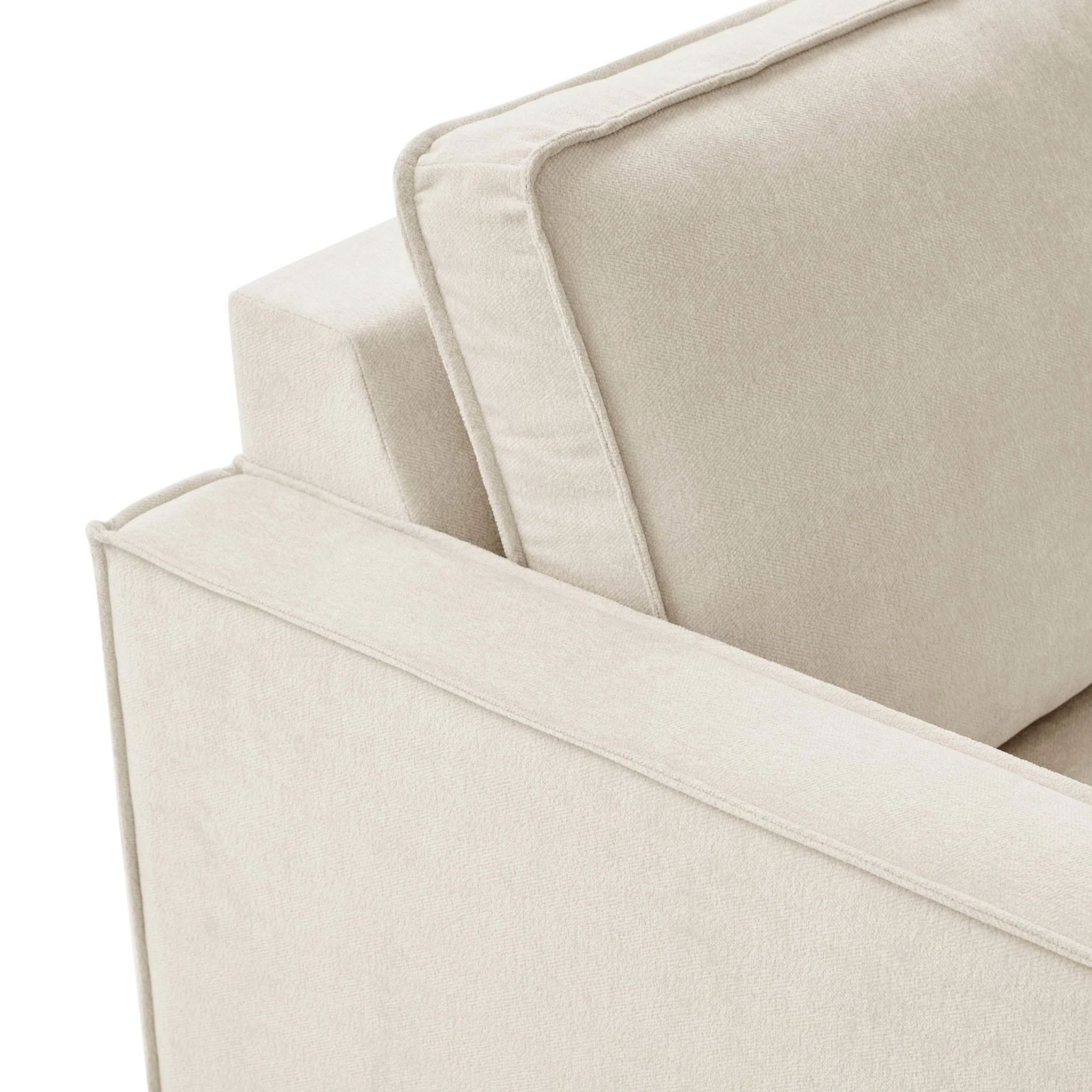 Brooklyn Slim Arm Left Hand Large L-Shape - Chenille Ivory - Image 7