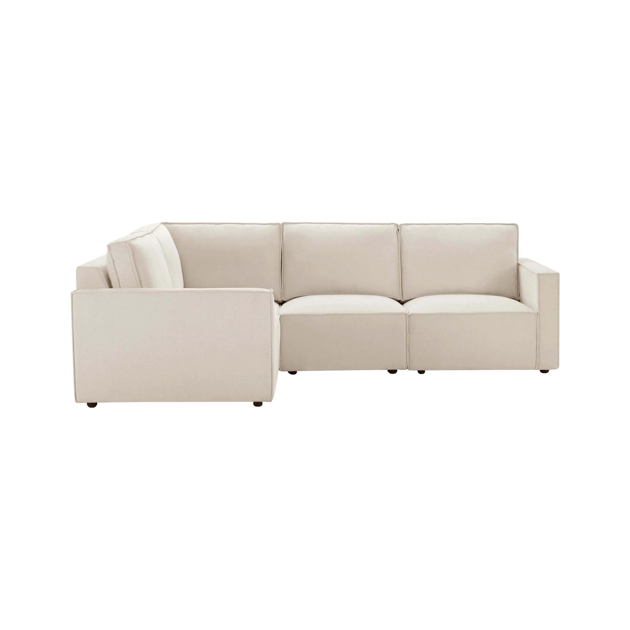 Brooklyn Slim Arm Left Hand Small L-Shape - Chenille Ivory - Image 3