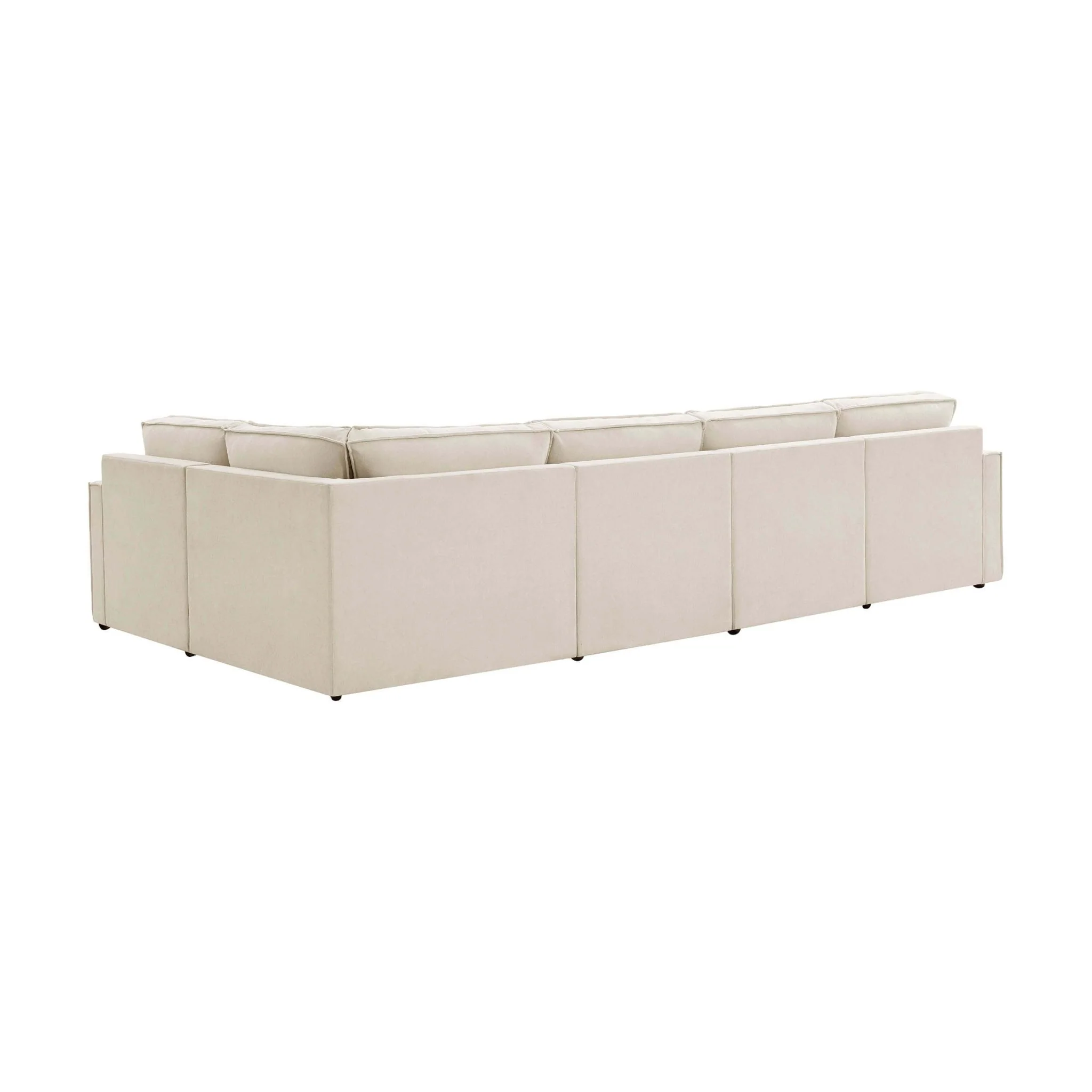 Brooklyn Slim Arm Right Hand Large L-Shape - Chenille Ivory - Image 4
