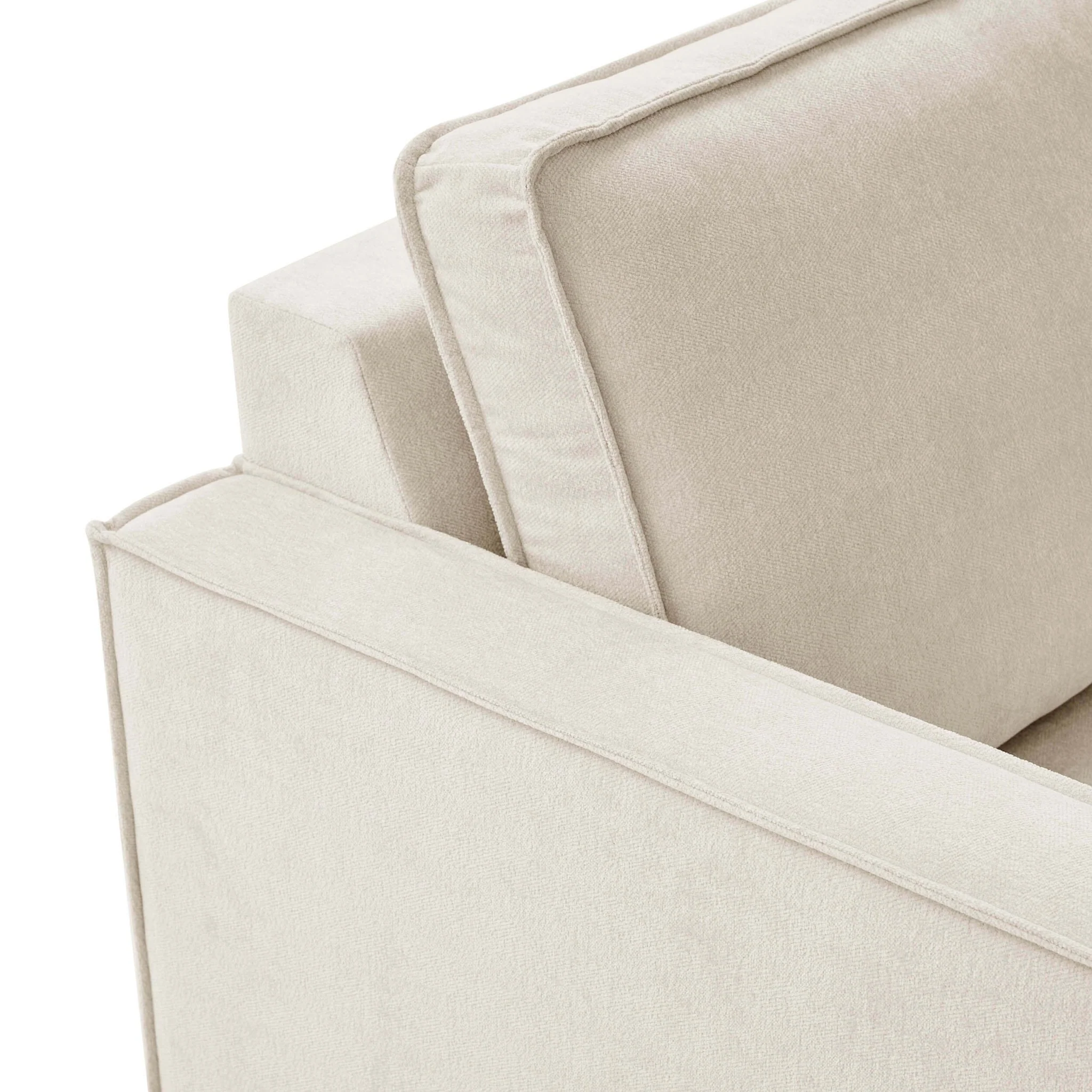Brooklyn Slim Arm Right Hand Large L-Shape - Chenille Ivory - Image 5