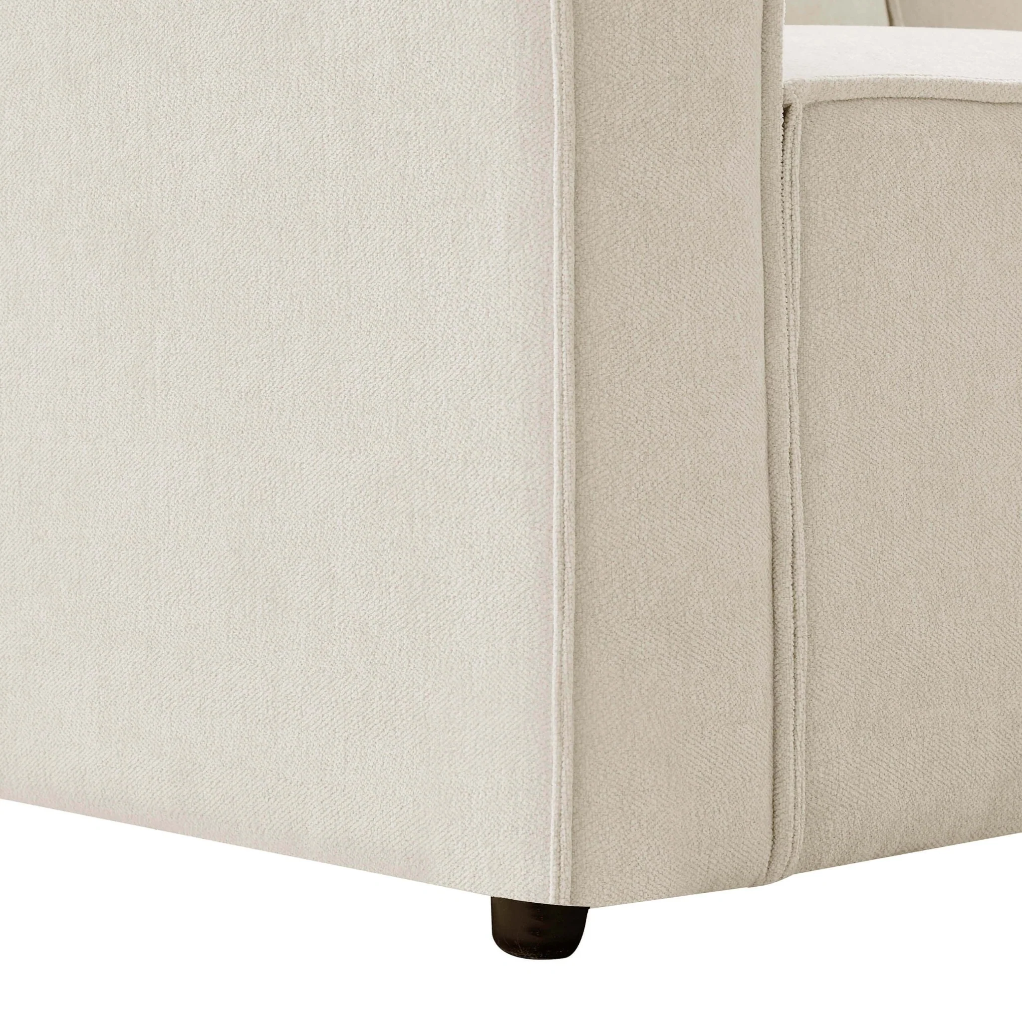 Brooklyn Slim Arm Right Hand Large L-Shape - Chenille Ivory - Image 8