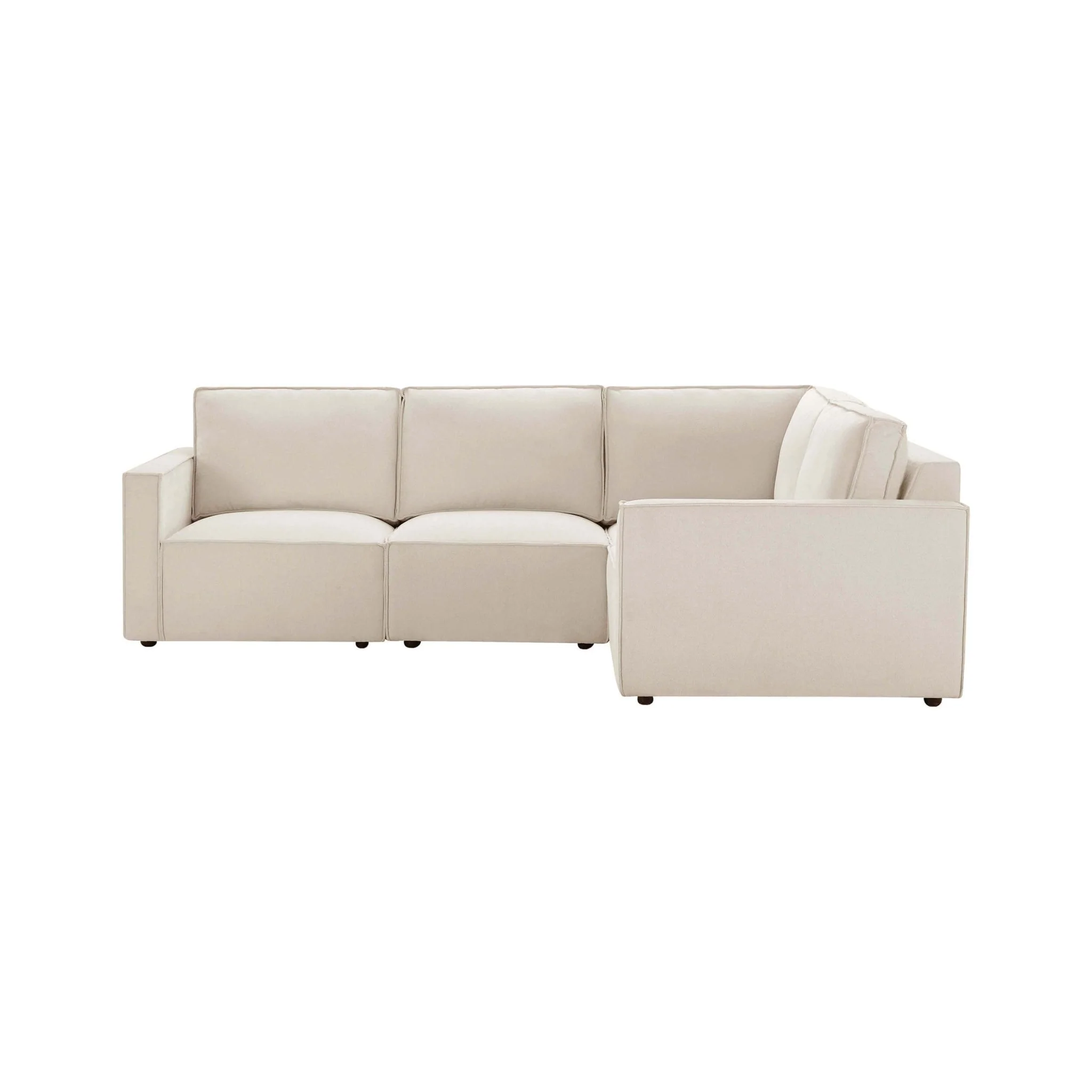 Brooklyn Slim Arm Right Hand Small L-Shape - Chenille Ivory - Image 3