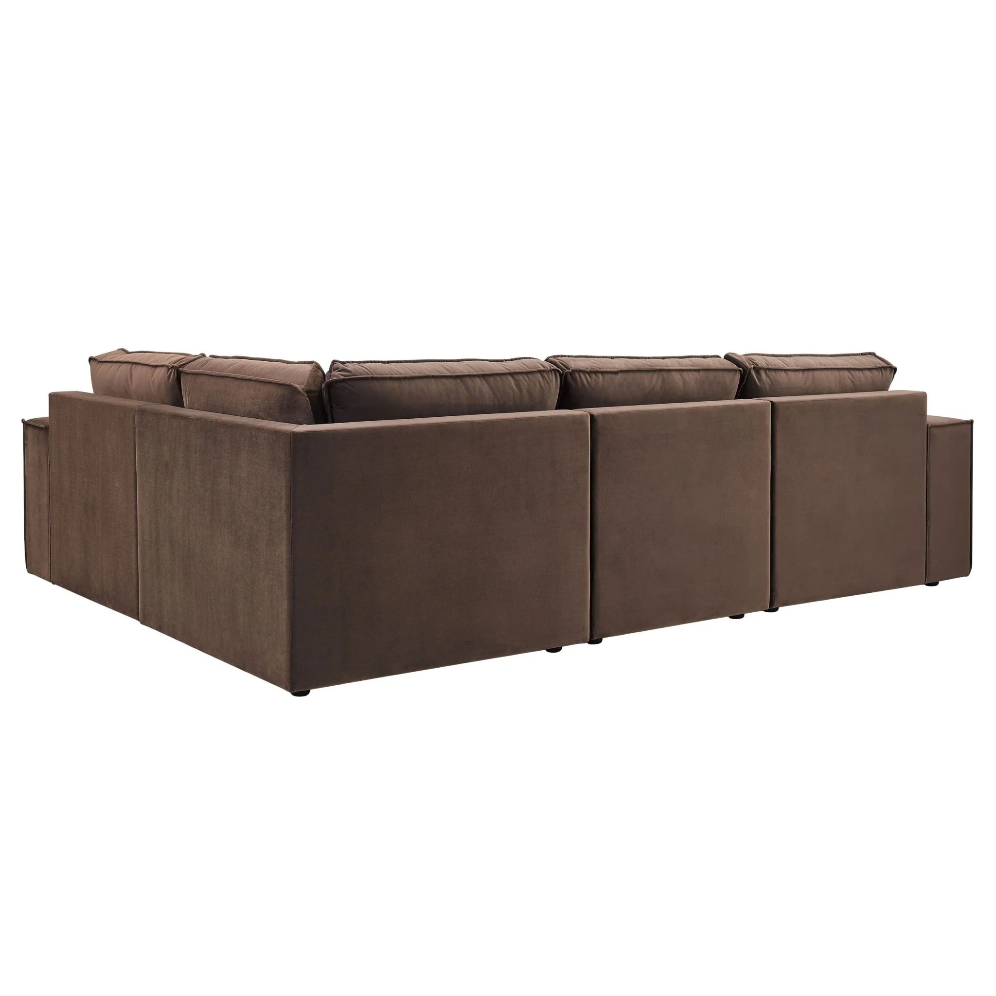 Brooklyn Small Left Hand L-Shape Sofa - Cappuccino - Image 5
