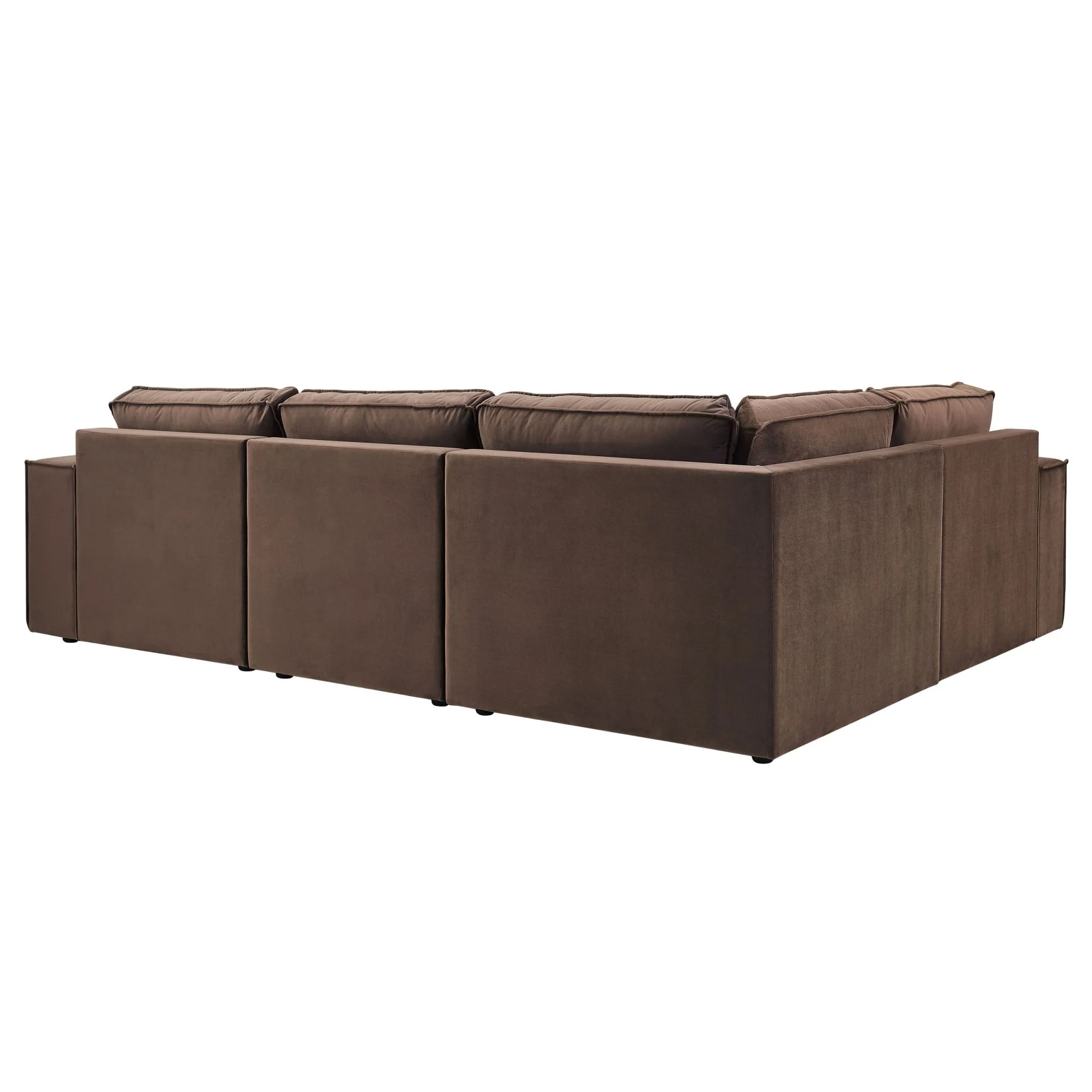 Brooklyn Small Right Hand L-Shape Sofa - Cappuccino - Image 5